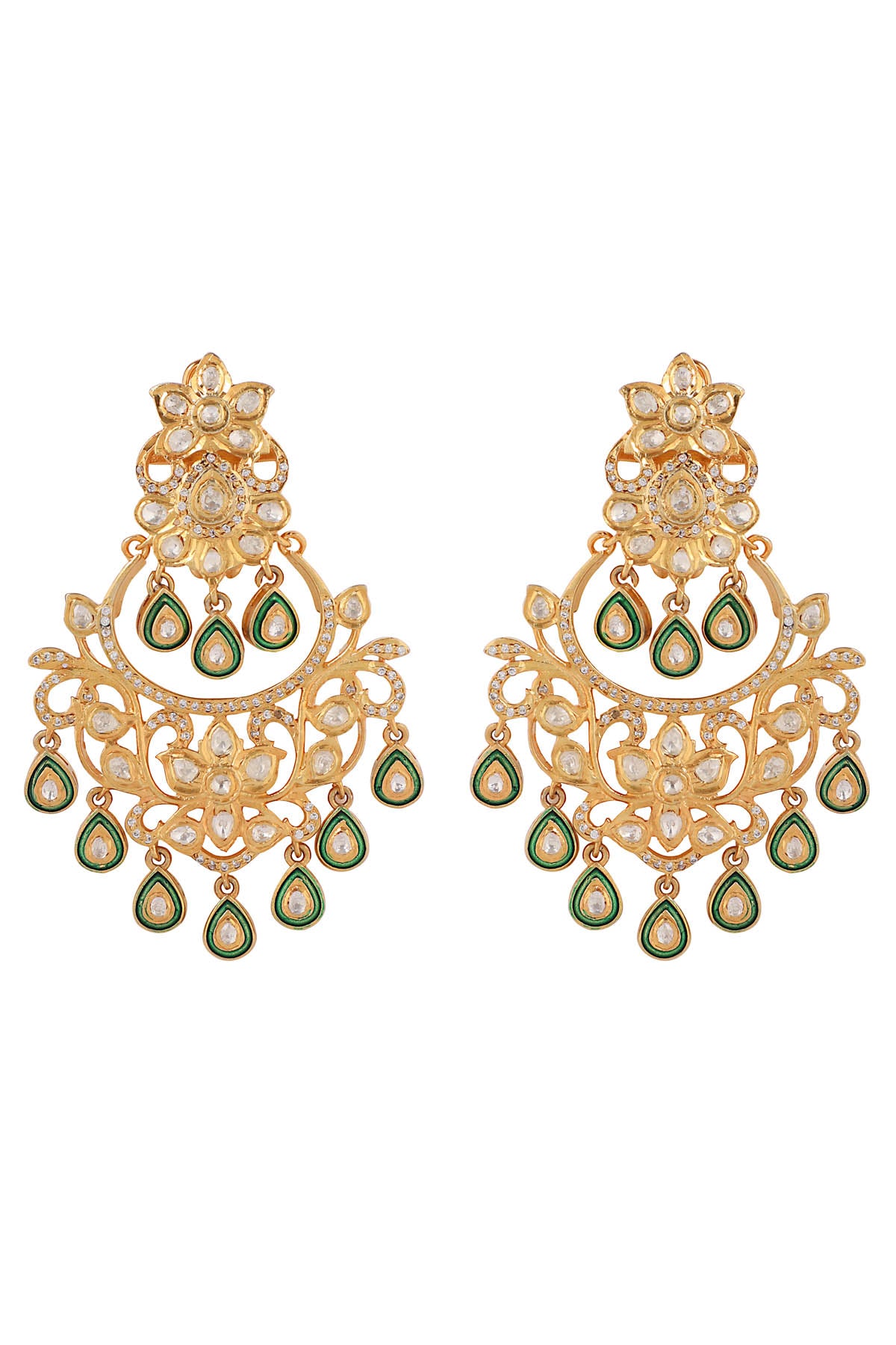 Polki Chandelier Earrings