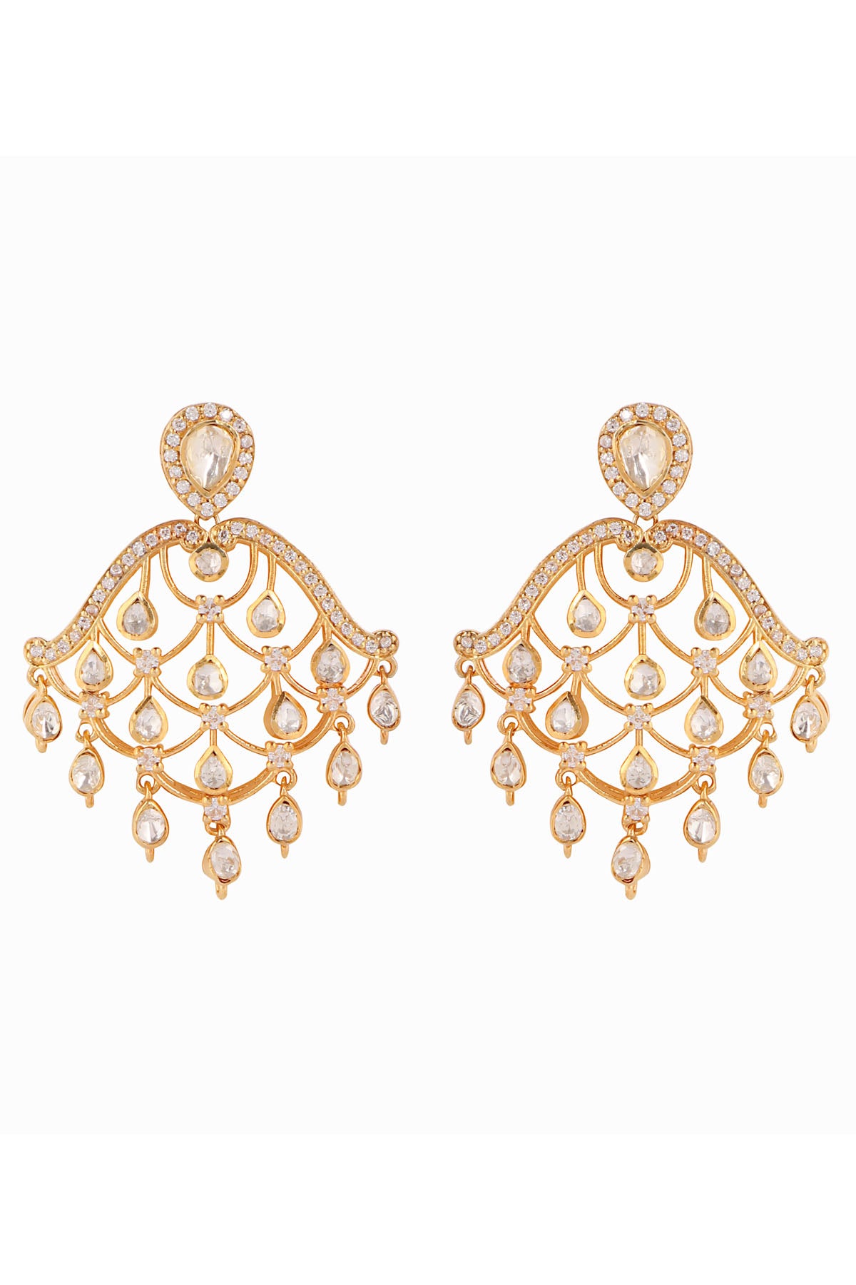 Polki Jhumar Earrings