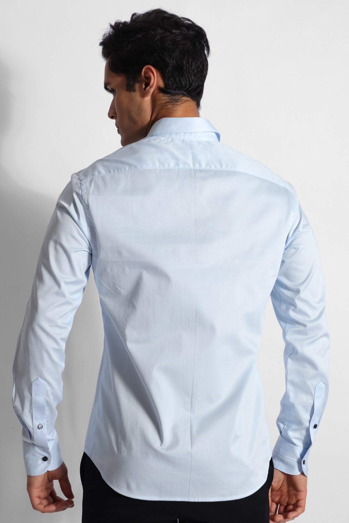 Powder Blue Thread Cotton Shirt