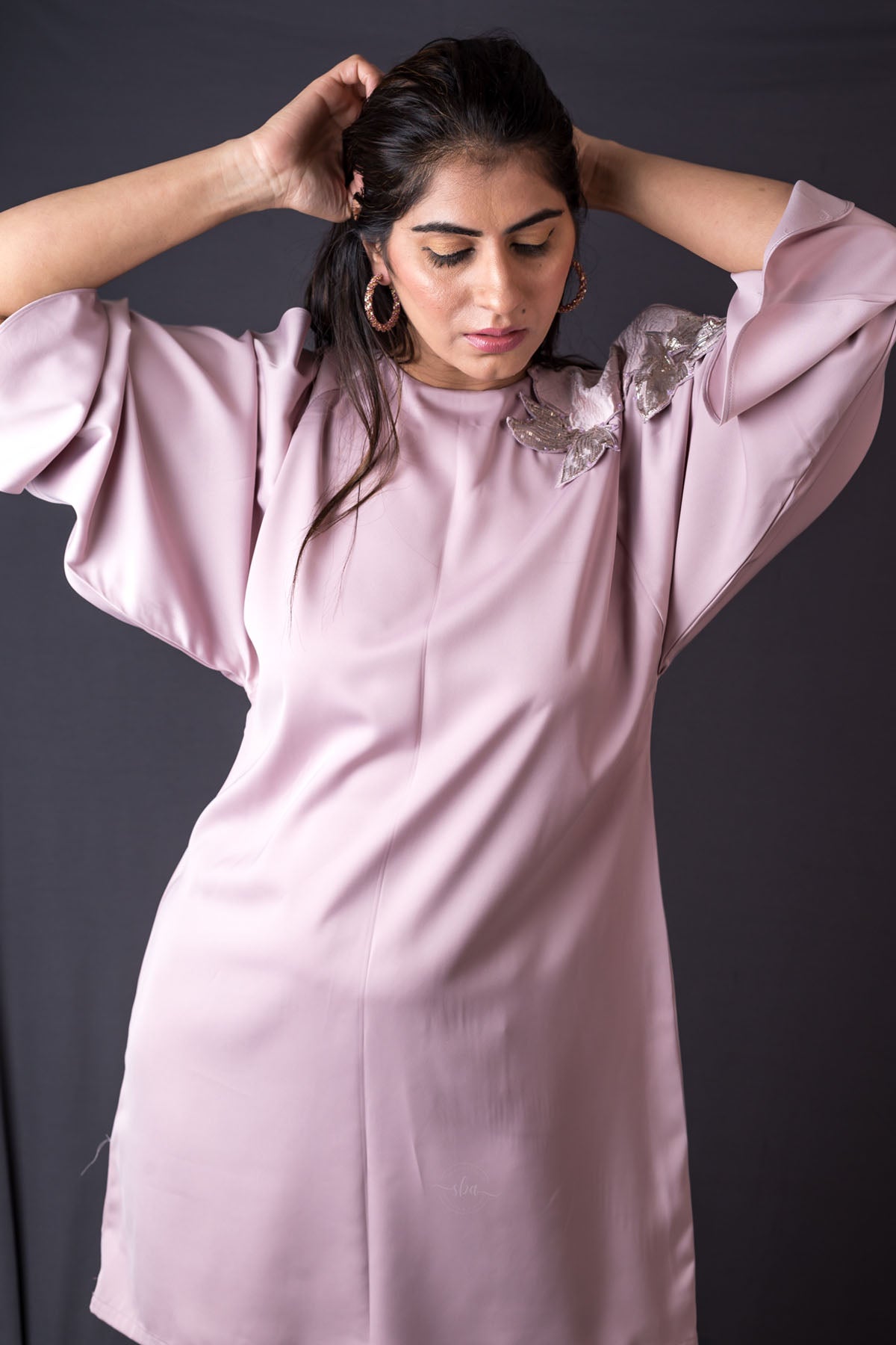 Prada Silk Lavender Mini Dress