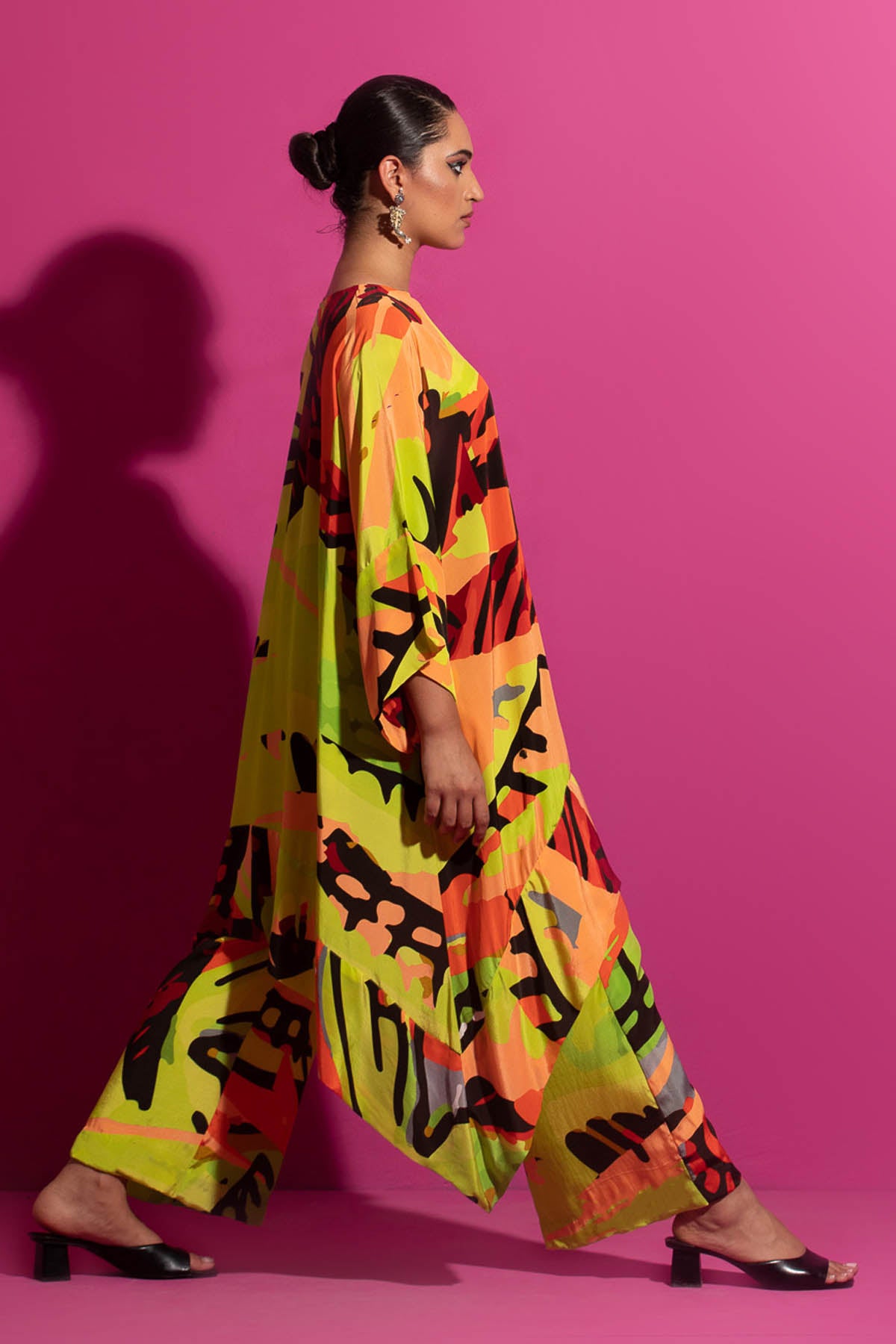 Printed Asymmetrical Kurta Set