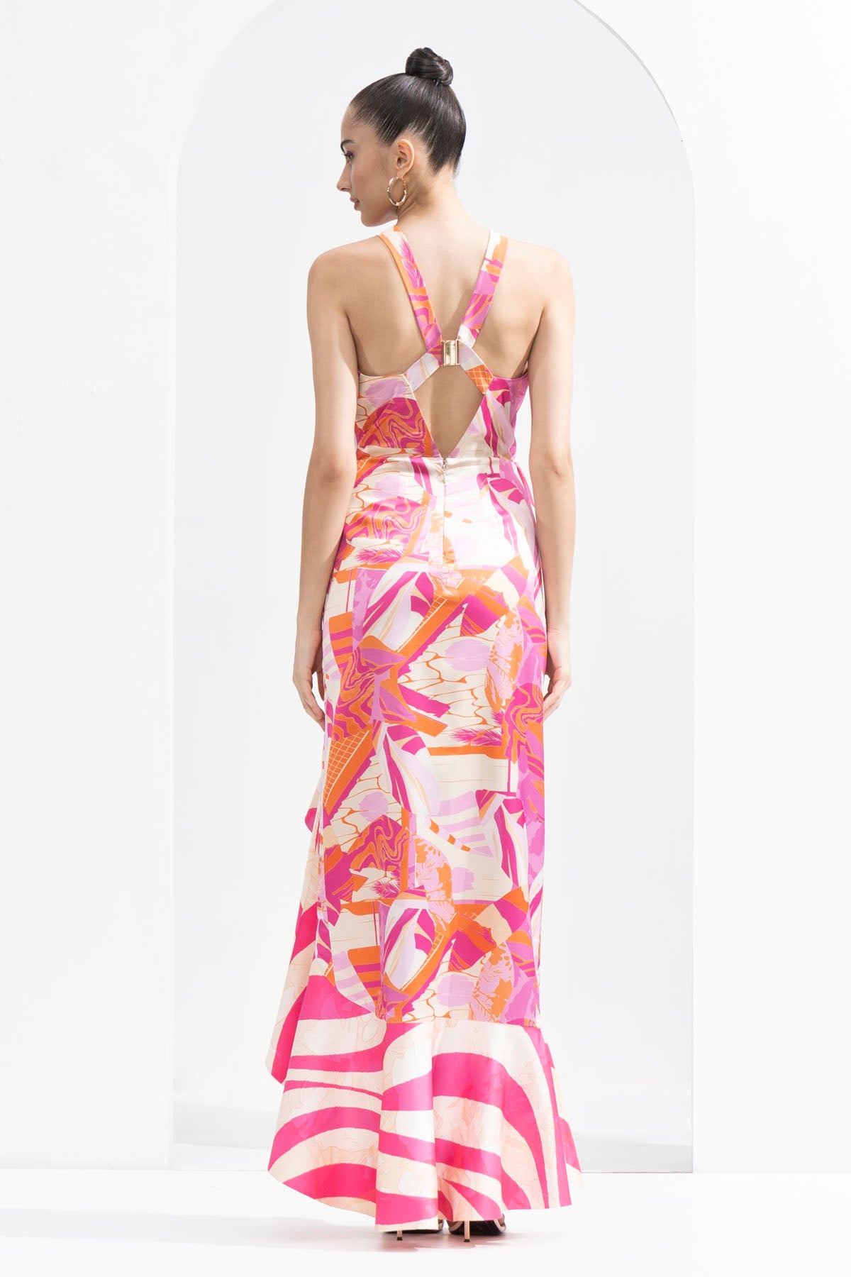 Printed Bodycon Maxi Dress