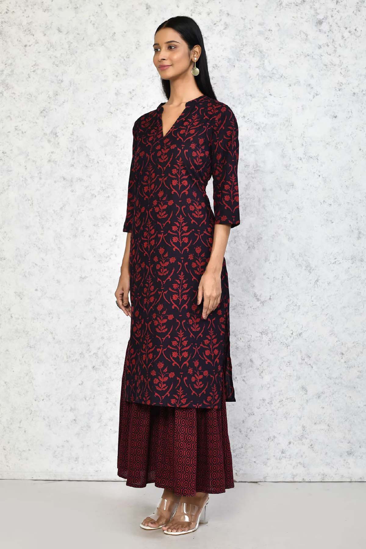 Printed Kurta & Sharara Set