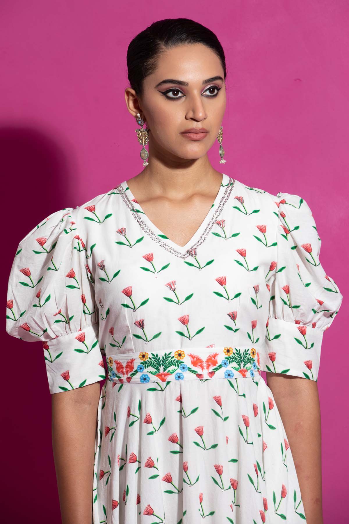 Printed Mulmul Dress