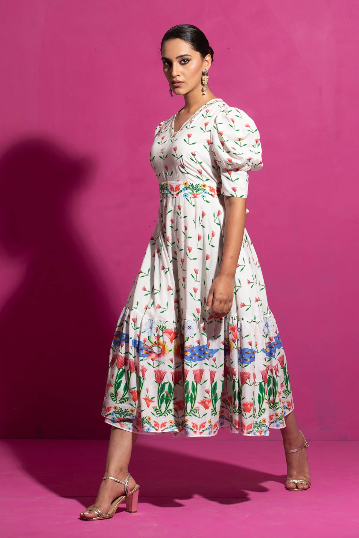 Printed Mulmul Dress
