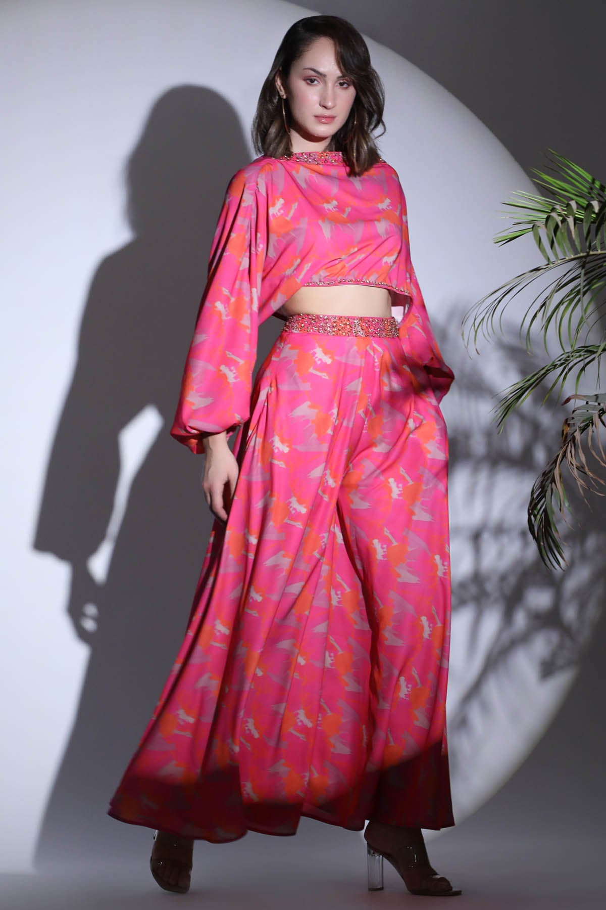 Printed Sequined Co-ord Set