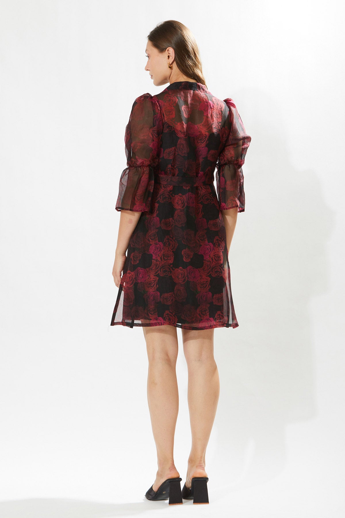 Printed Silk Organza Coat