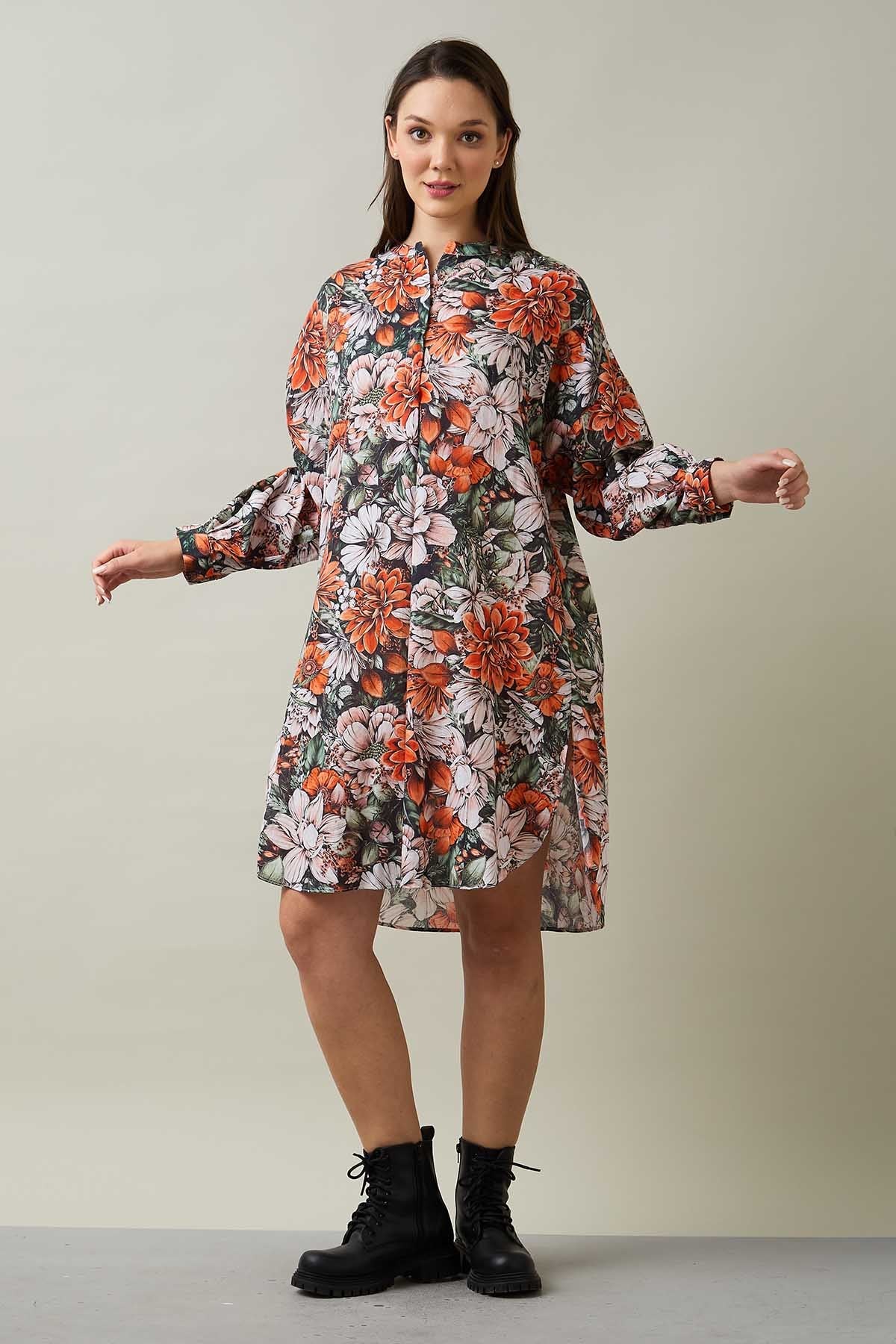 Buy Printed Cotton Oversized Dress for Women by SNEHA B Designer online available at scrollnshops