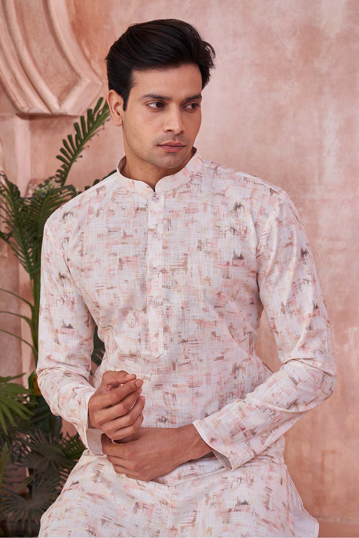 Printed Multicolor Cotton Kurta