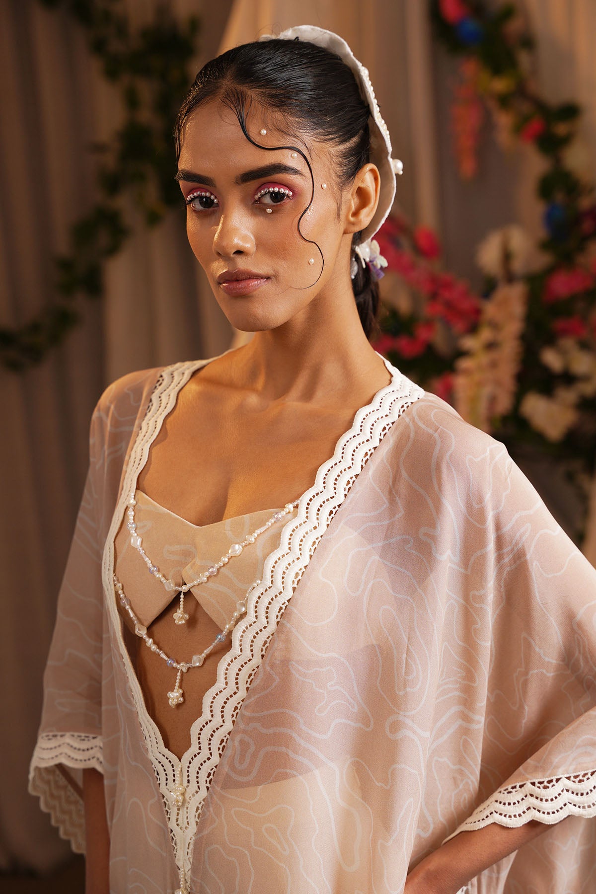 Printed Multicolor Kaftan Set