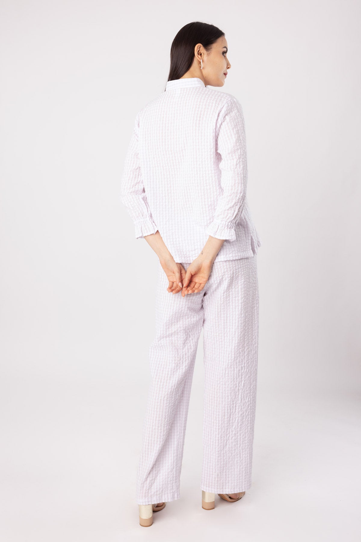 Purple Cotton Blend Sleepwear Set