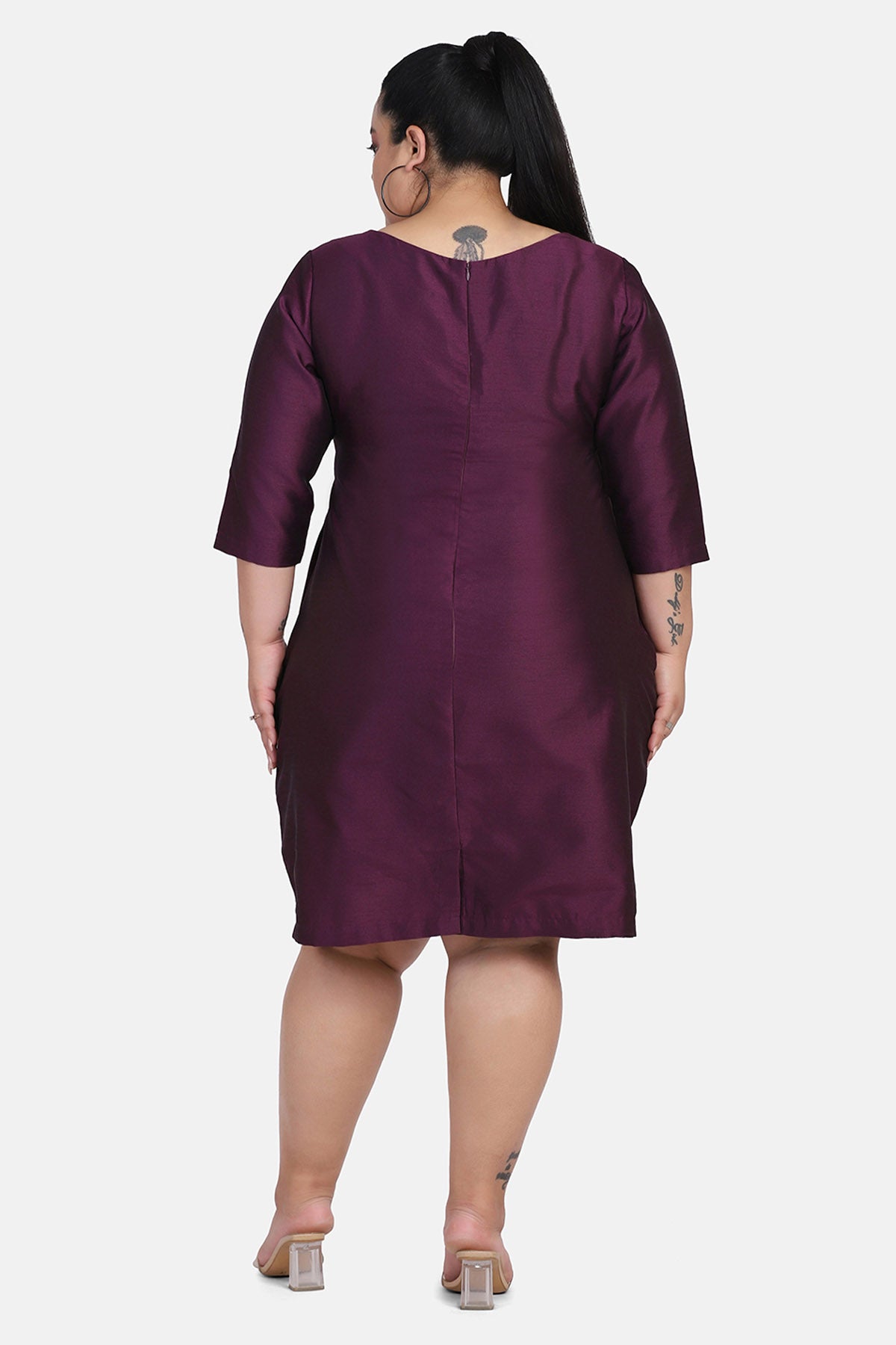 Purple Dupioni Dress