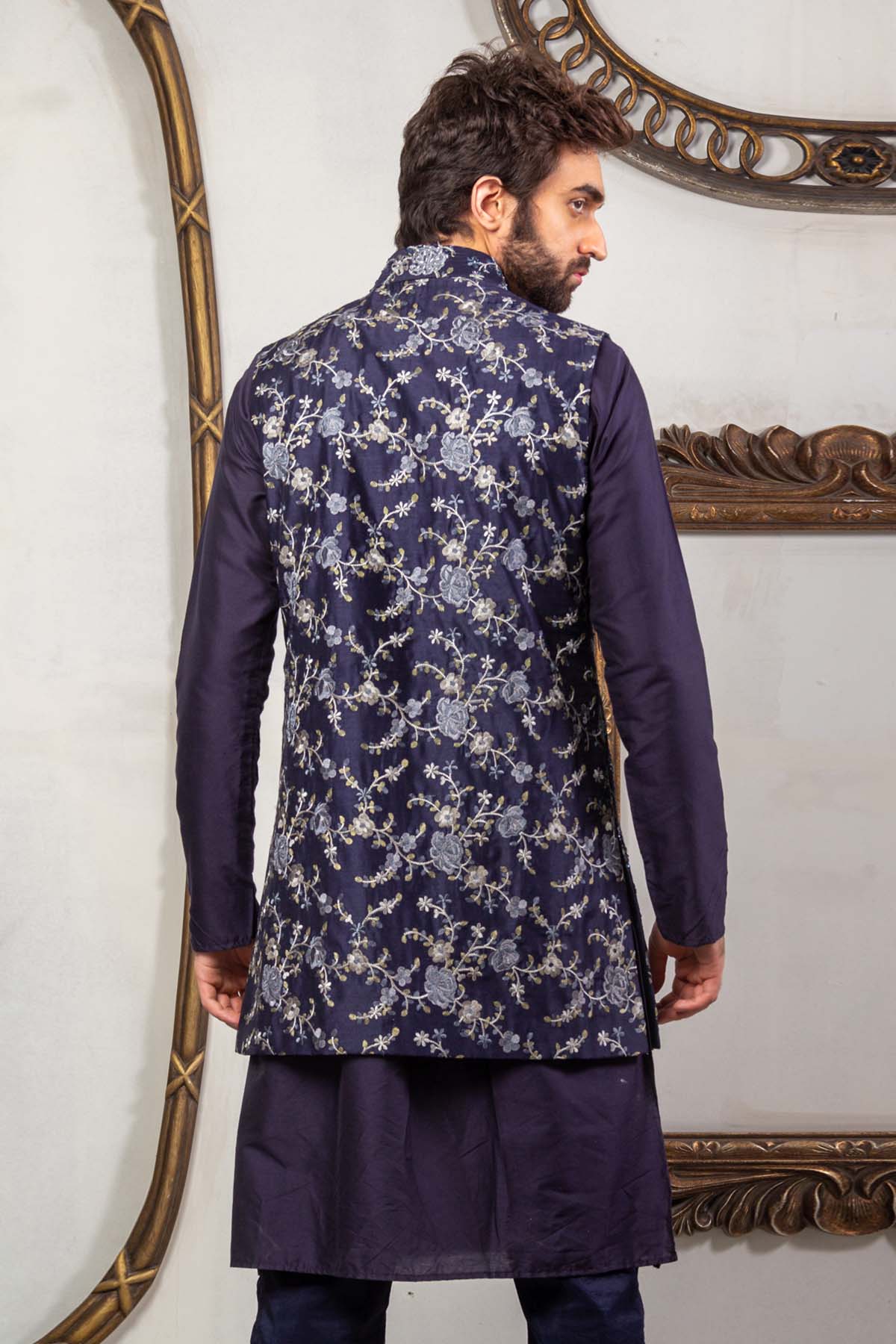 Purple Long Bundi Set