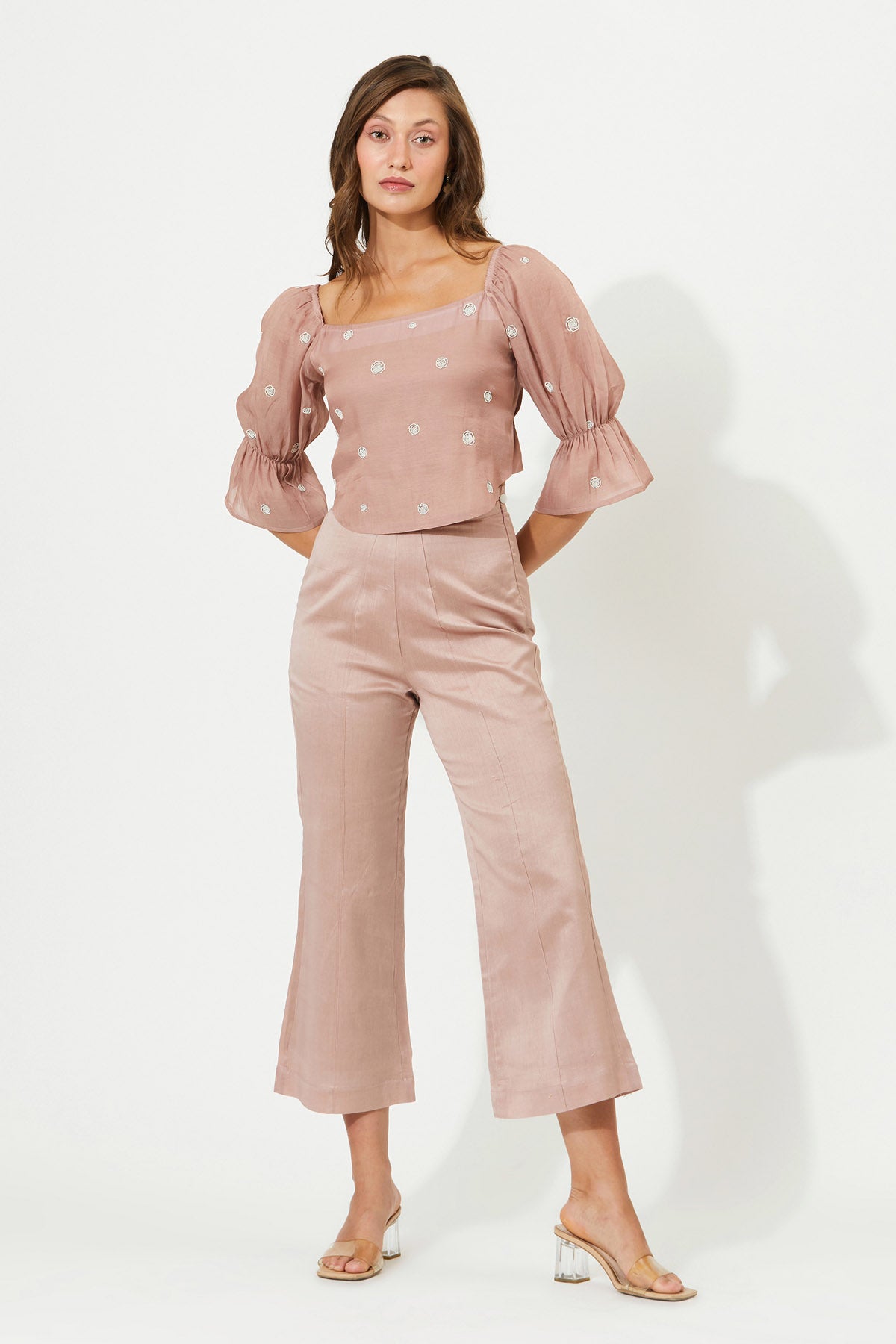 Purple Pink Flowery Co-ord Set