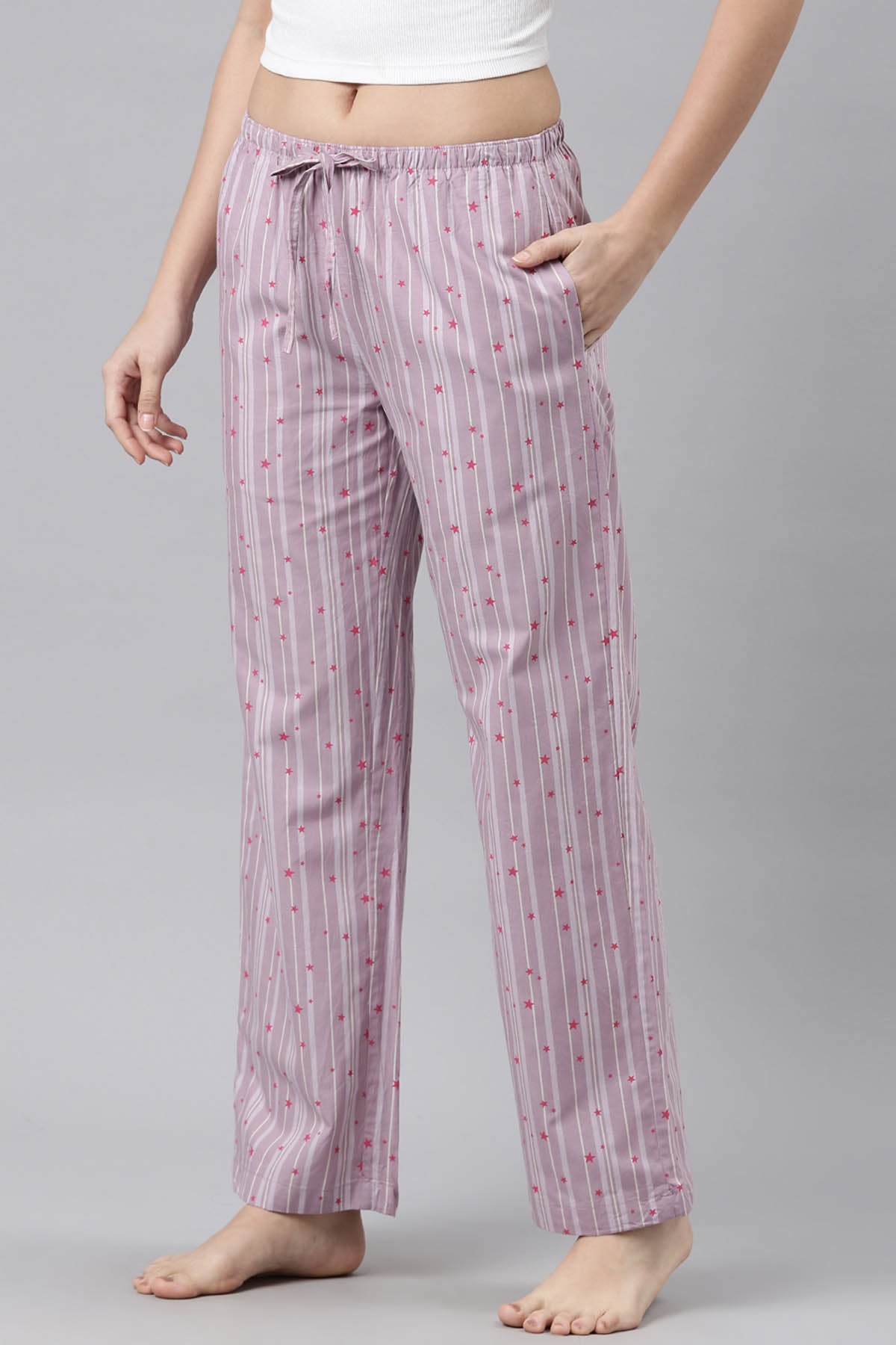 Purple Star Print Pyjama