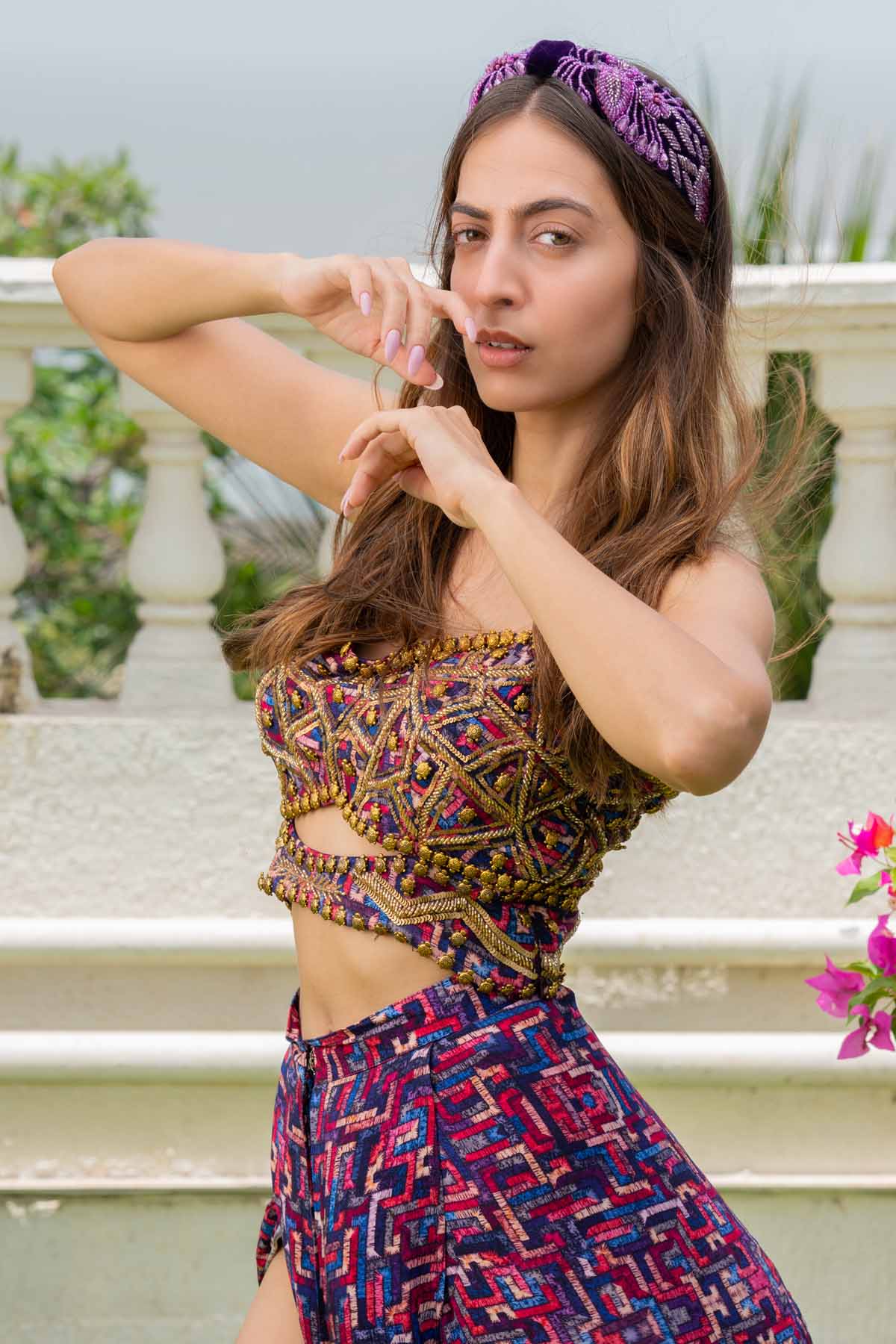 Purple Velvet Headband