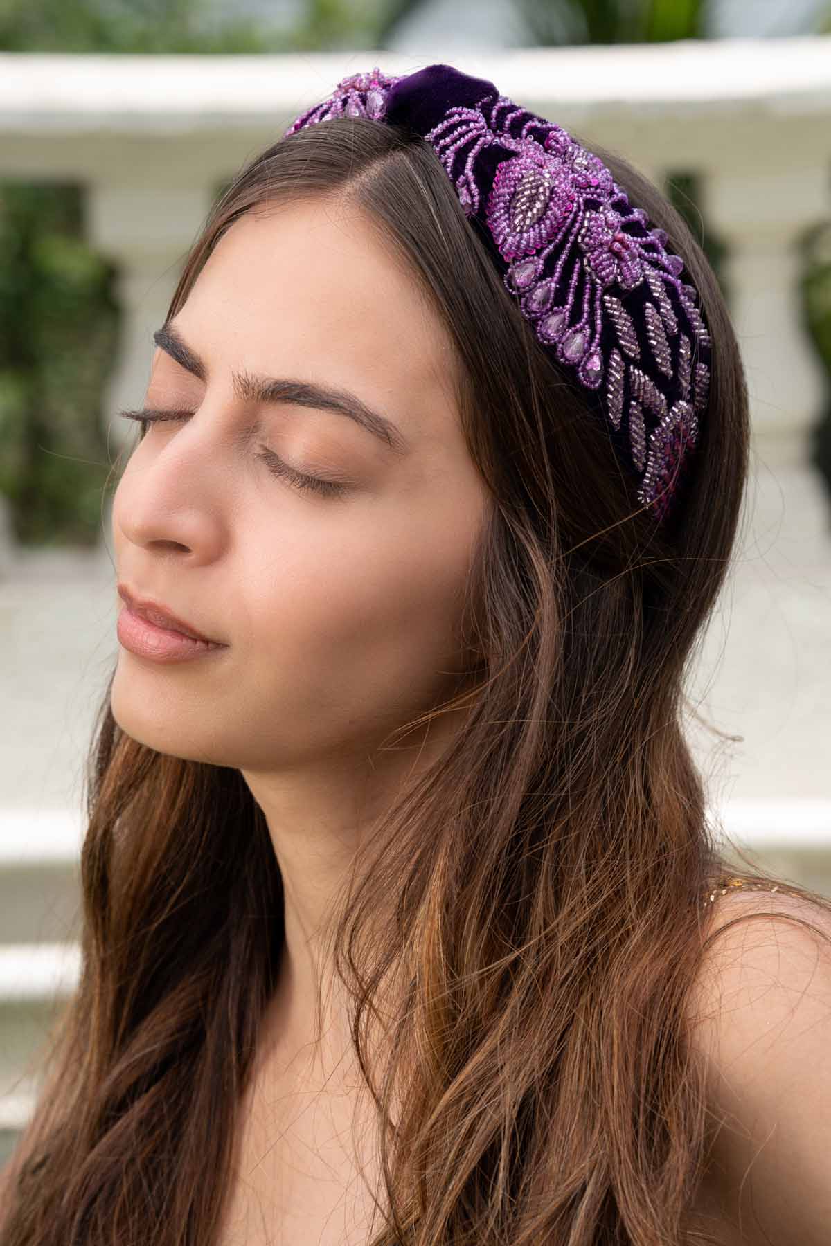 Purple Velvet Headband