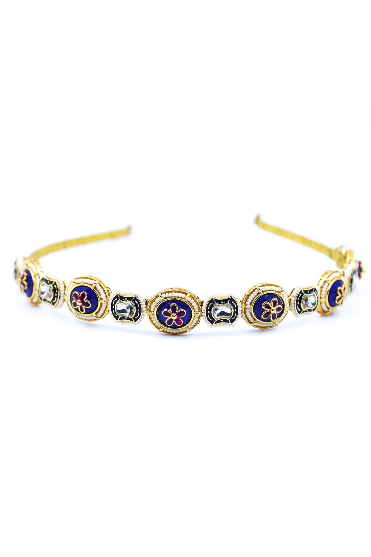 Purple Broach Work Hairband