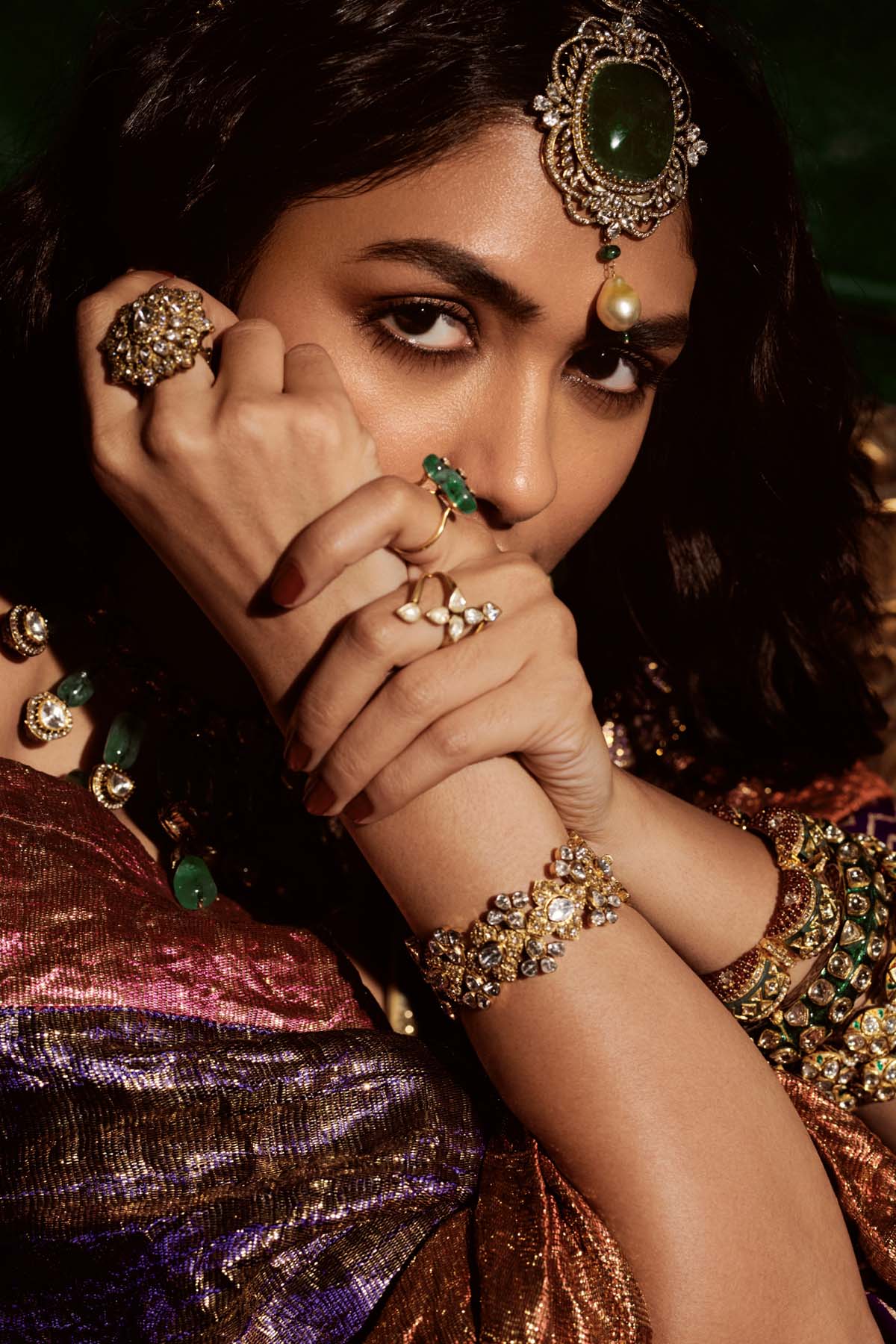 Purple & Gold Lampi Lehenga Set