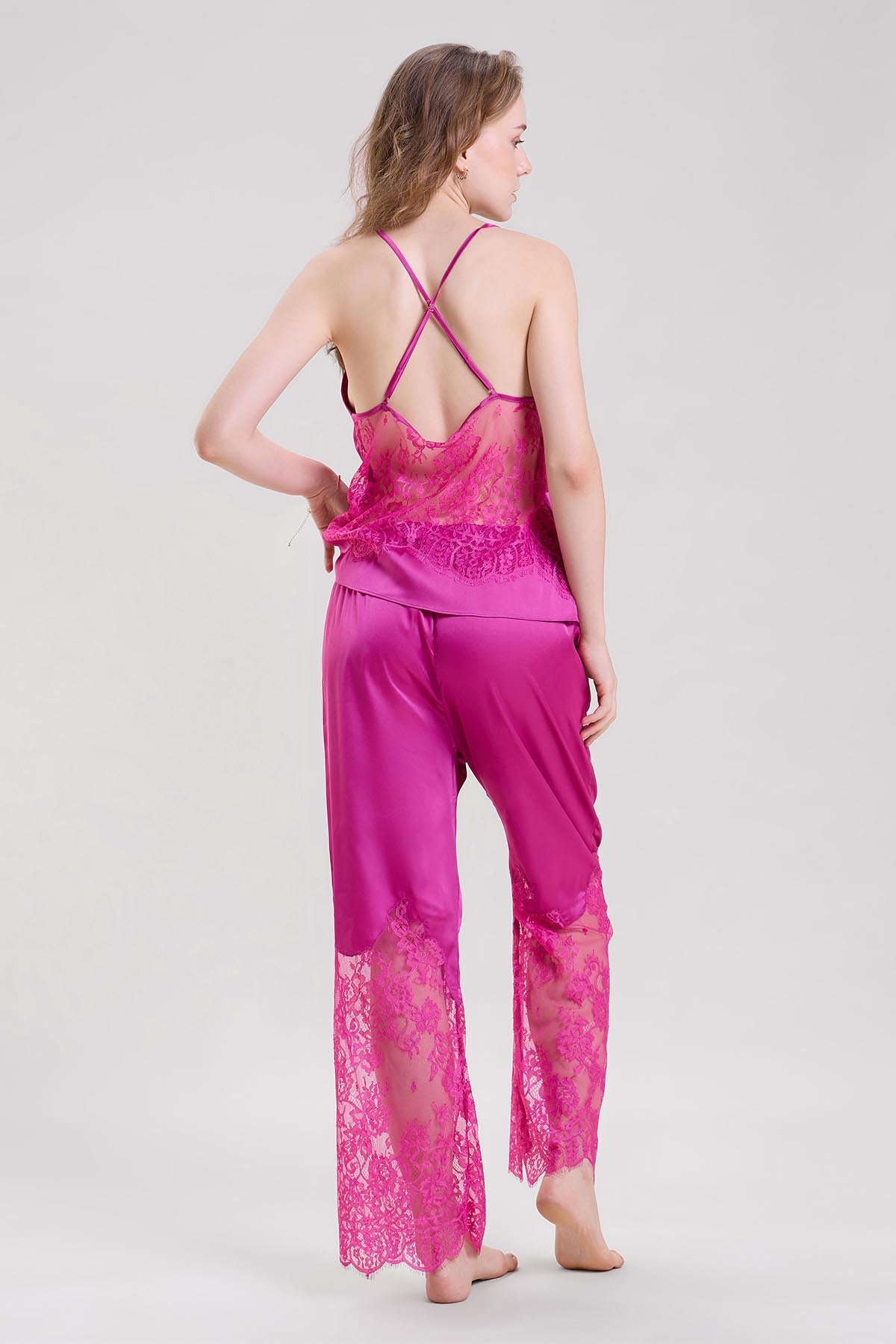 Purple Lace Cami Top & Pants