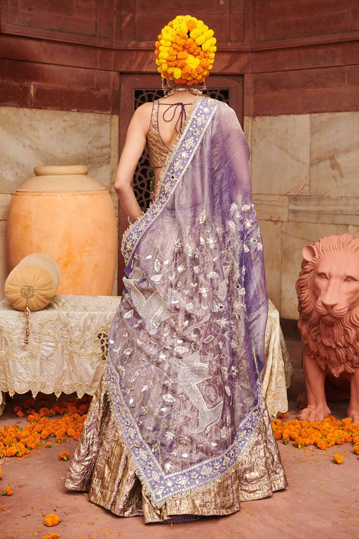 Purple Lampi Gota Lehenga Set