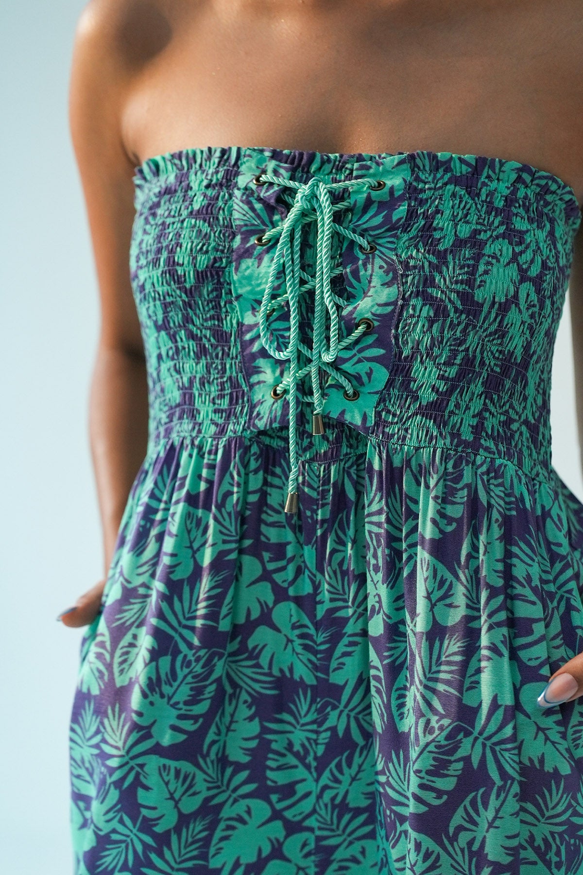 Purple Off-Shoulder Jumpsuit