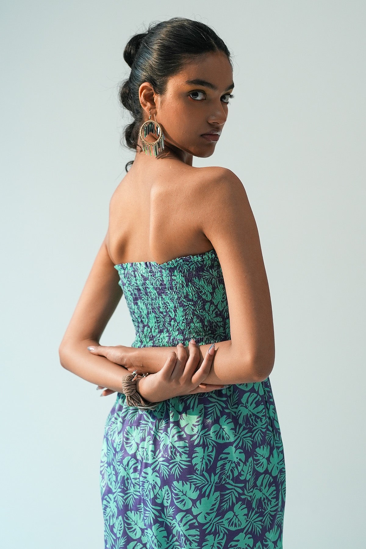 Purple Off-Shoulder Jumpsuit