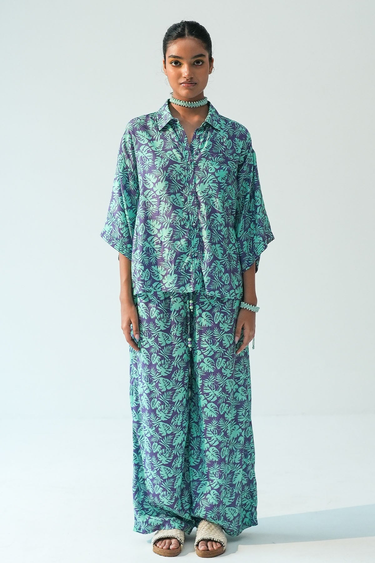 Buy Purple Oversized Shirt & Pants by Beachbum for women online at ScrollnShops