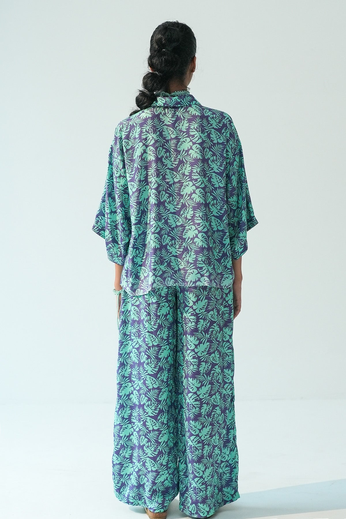 Purple Oversized Shirt & Pants