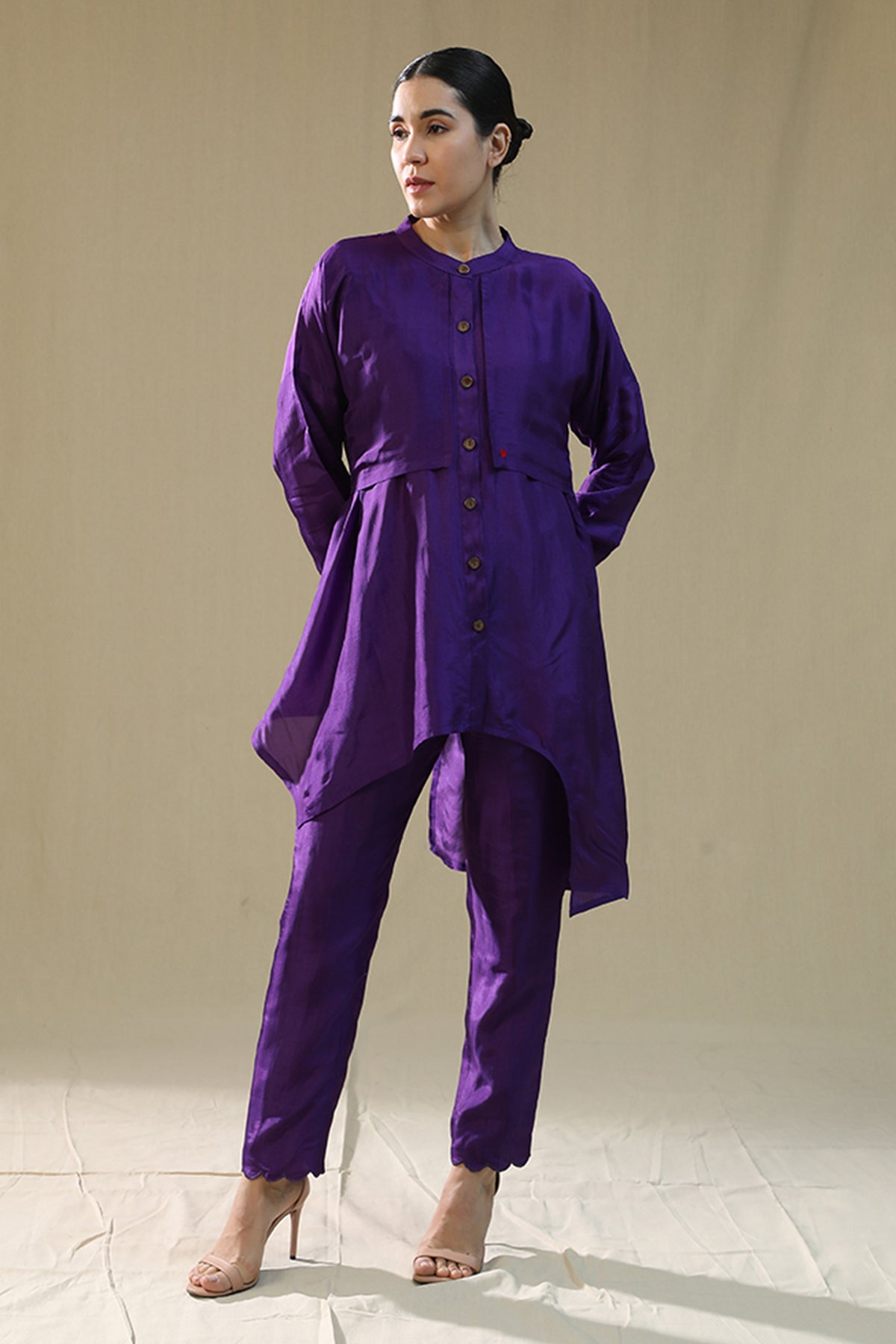 Buy Purple Thread Work Co-ord Set by Arpita Sulakshana for women online at ScrollnShops