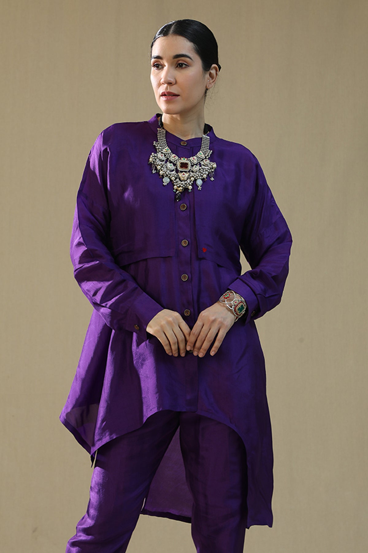 Purple Thread Work Co-ord Set