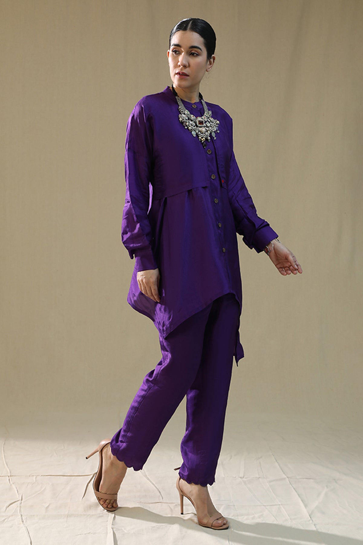 Purple Thread Work Co-ord Set