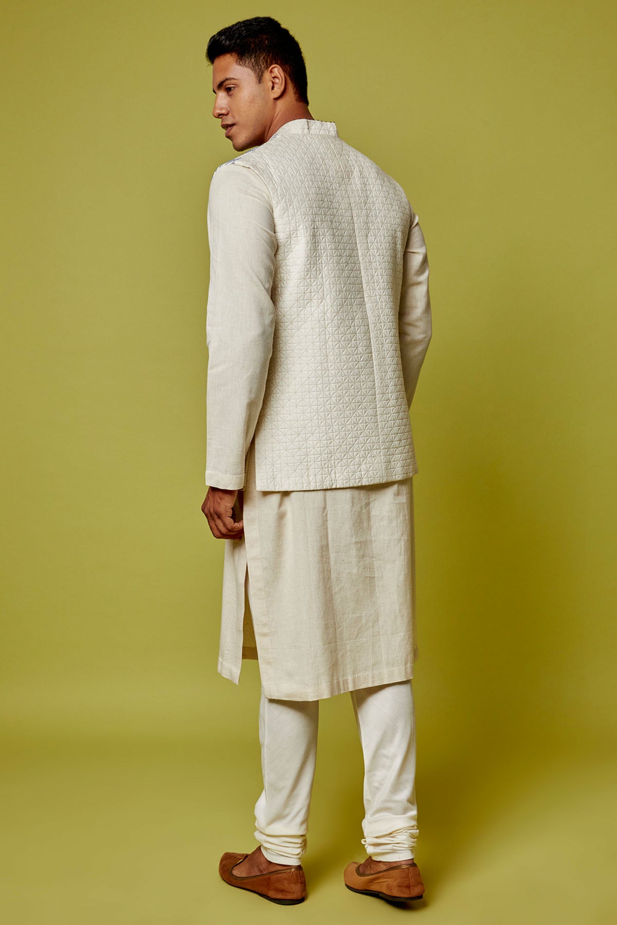 Quilted Jacket & Kurta Set