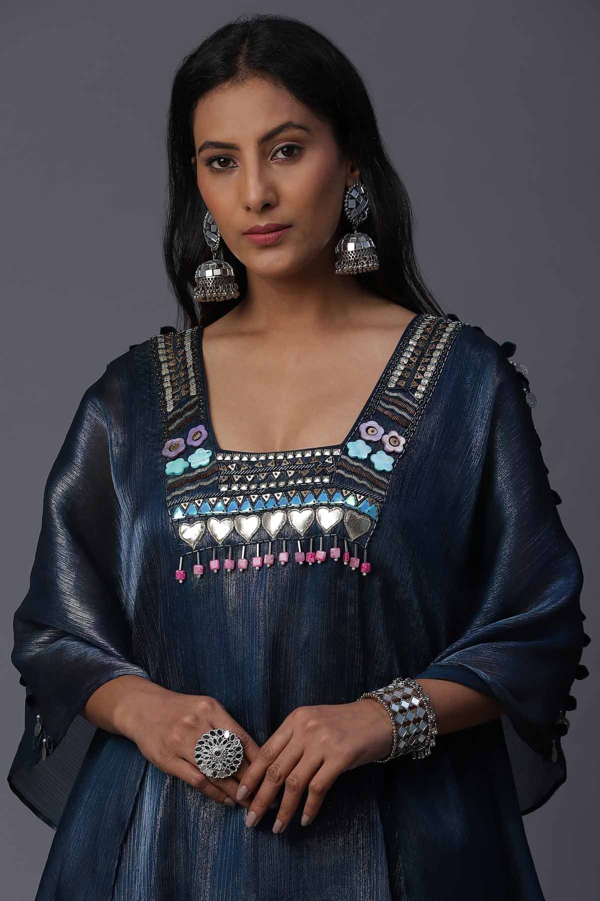 Quirky Girl Handpainted Kaftan