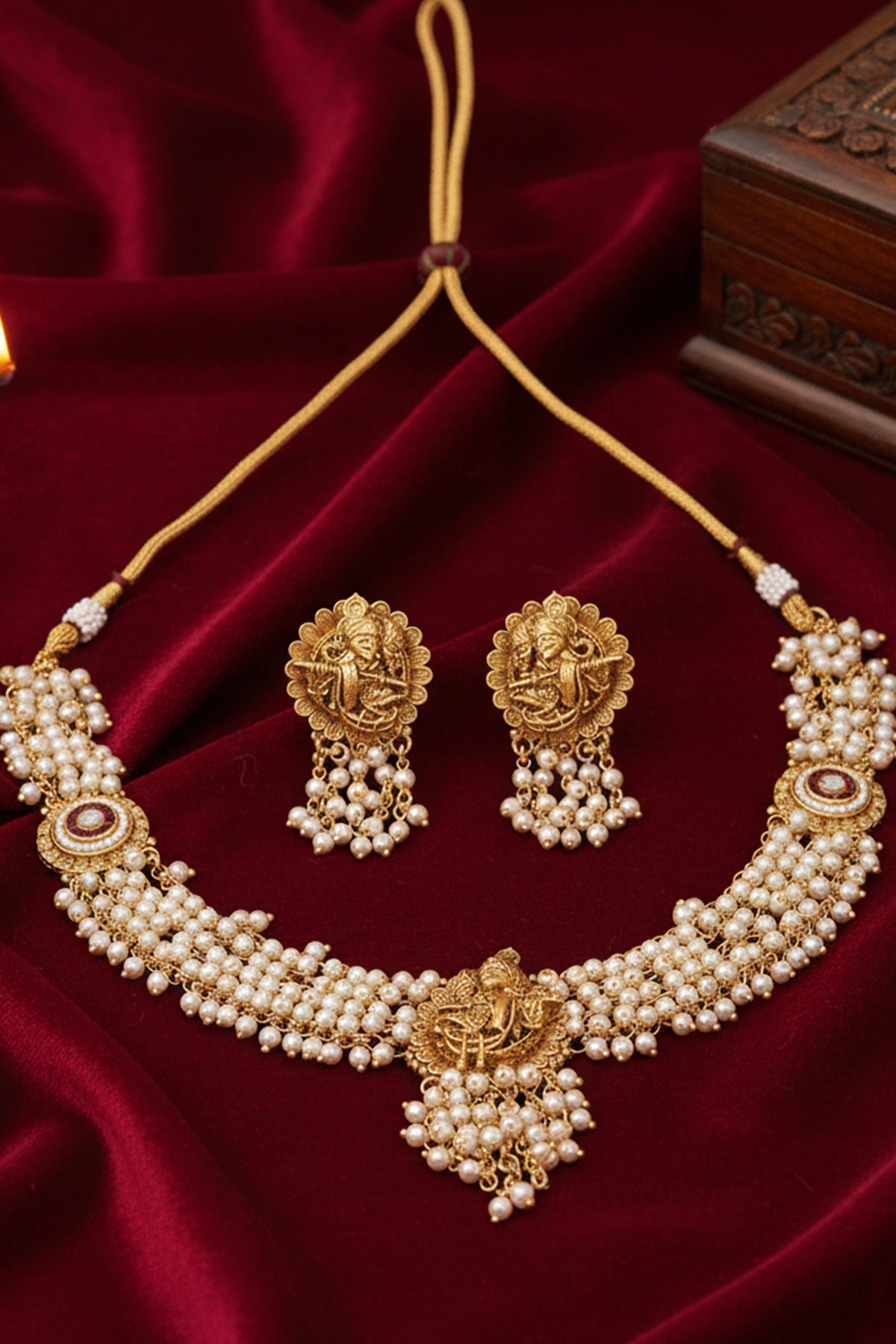 Buy Radha & Krishna Jewellery Set for women by Inko & Co online available at scrollnshops