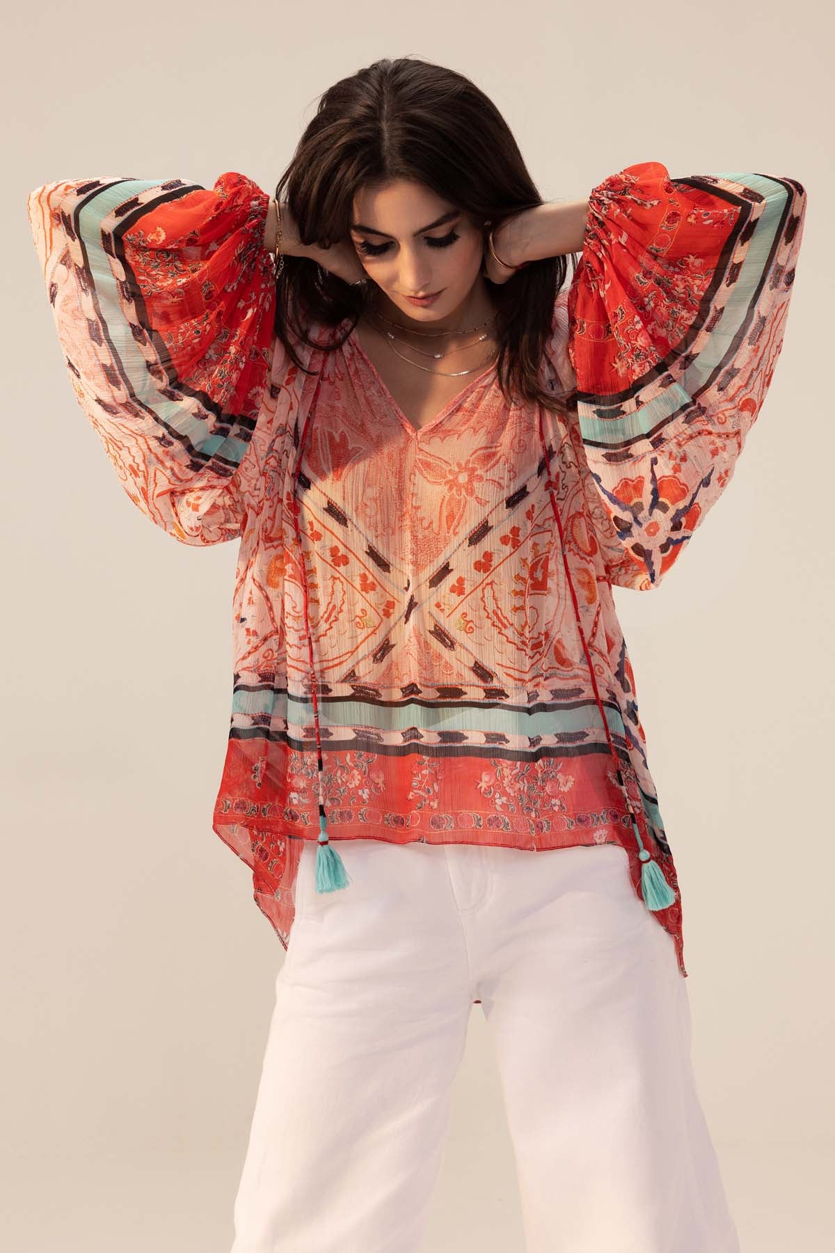 Raglan Sleeve Boho Top