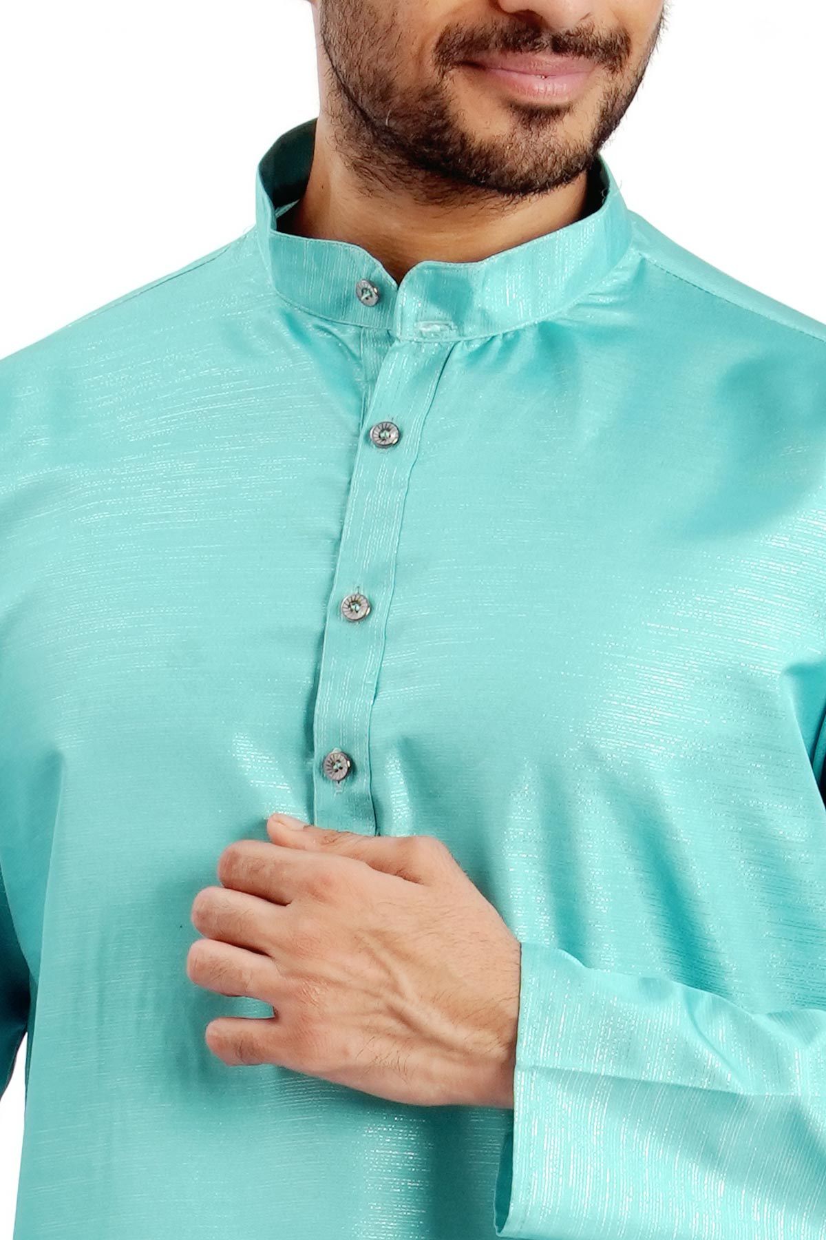 Rama Cotton Zari Worked Kurta