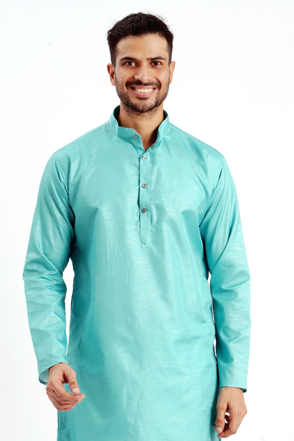 Rama Cotton Zari Worked Kurta