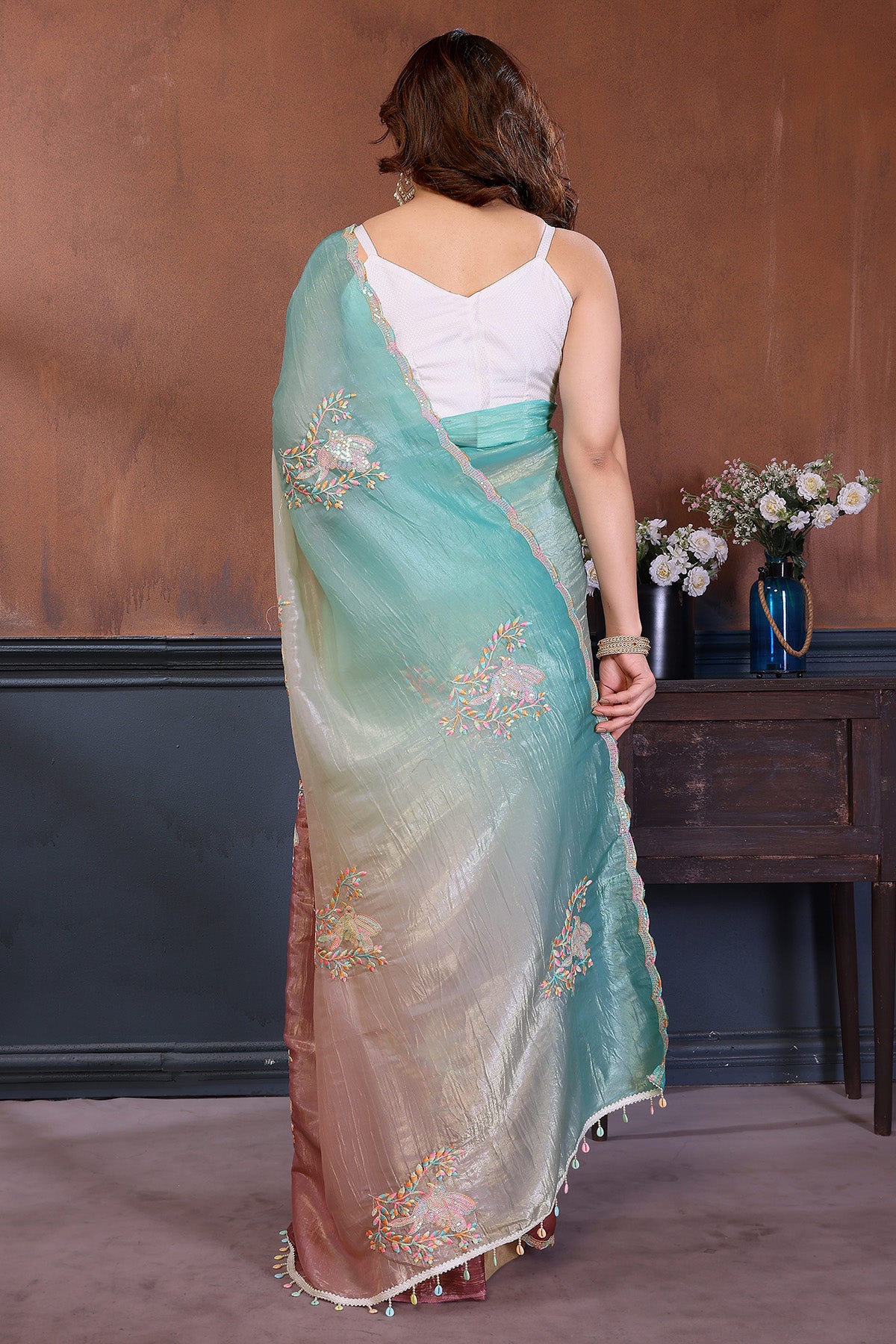 Rama Gold Crush Banglori Saree