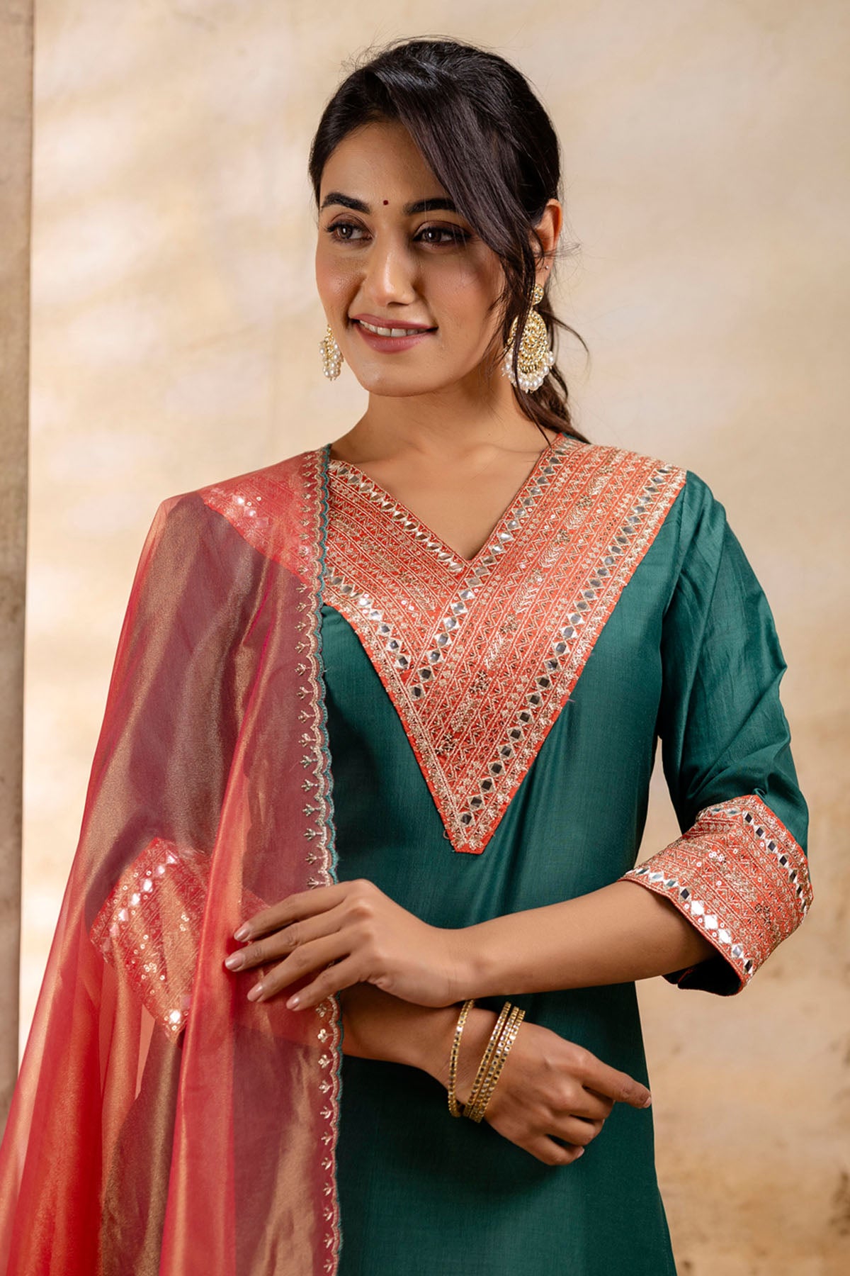 Rama Rayon Embroidery Kurta Set