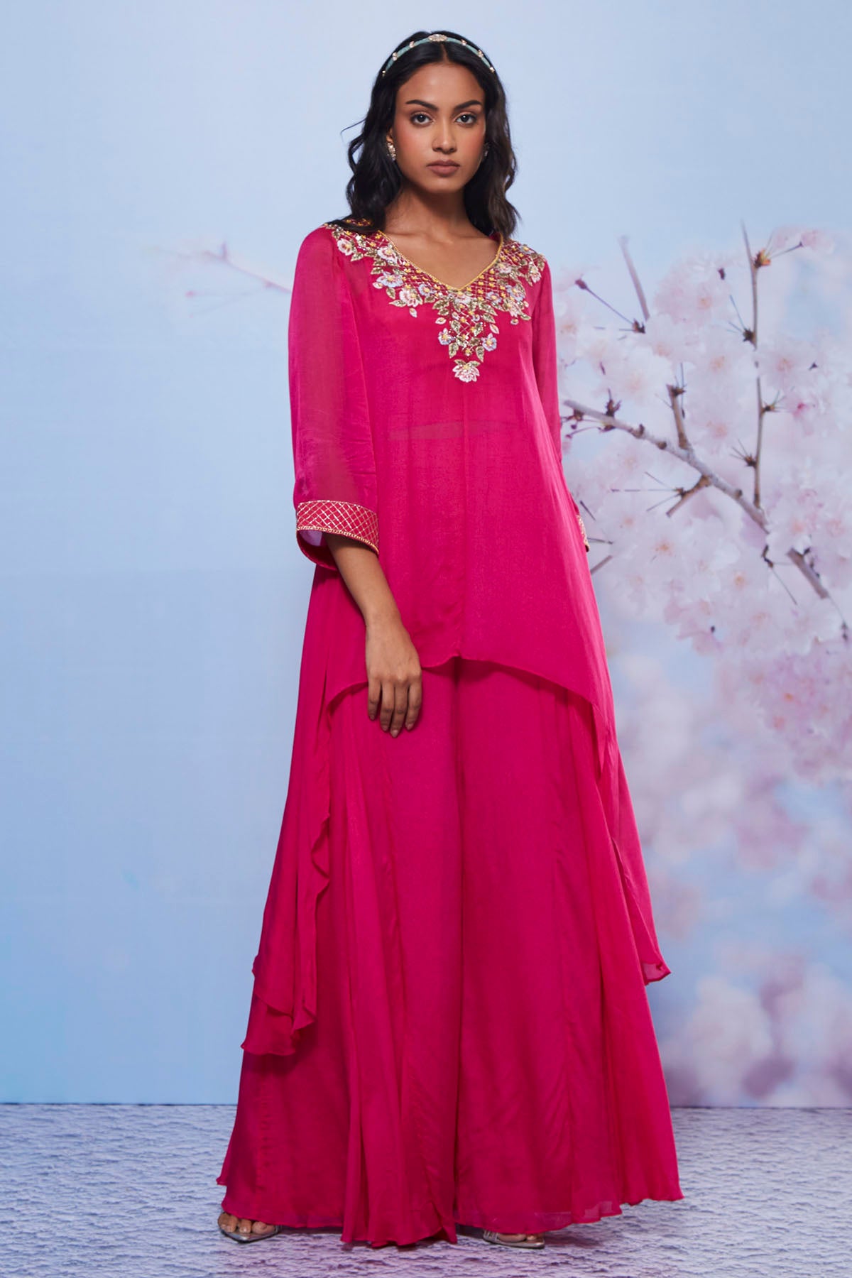 Rani Asymmetrical Kurta Set