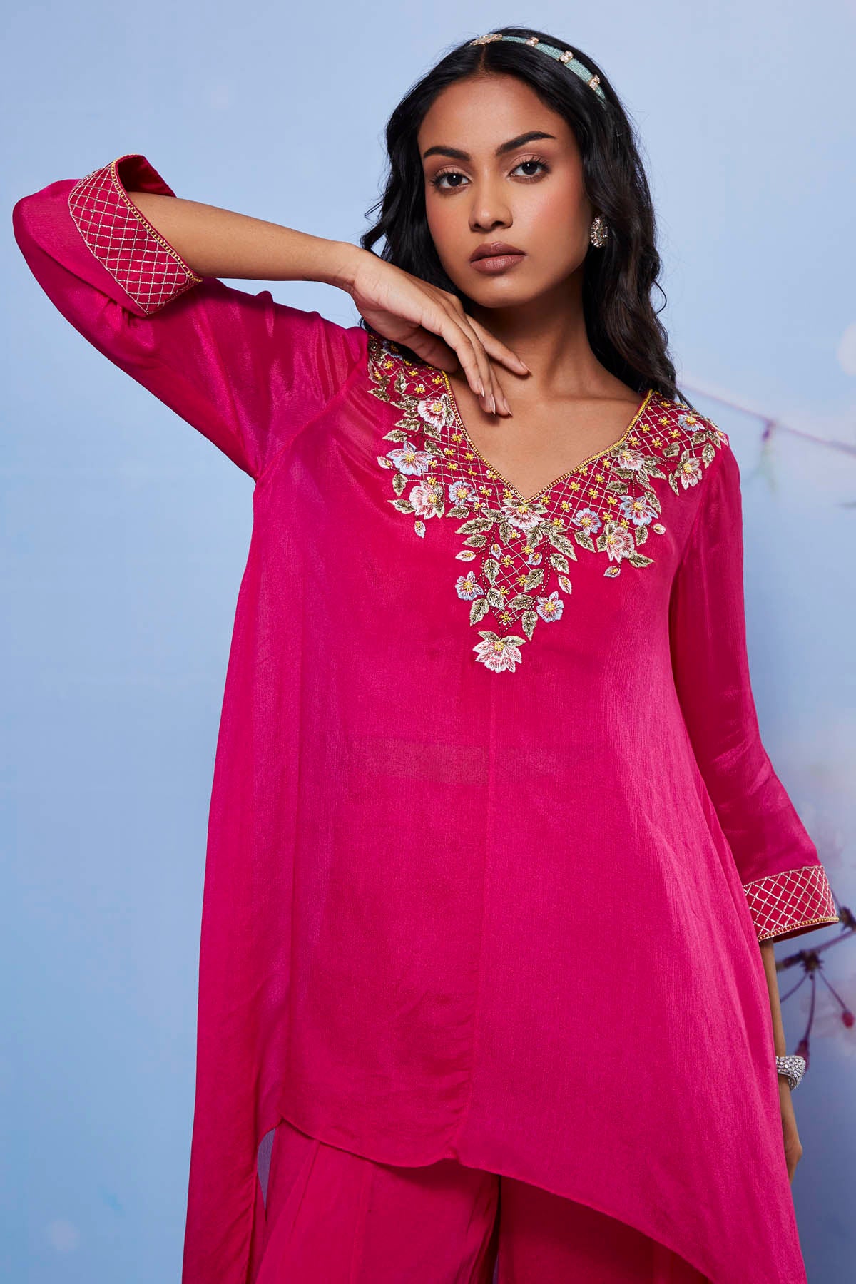 Rani Asymmetrical Kurta Set