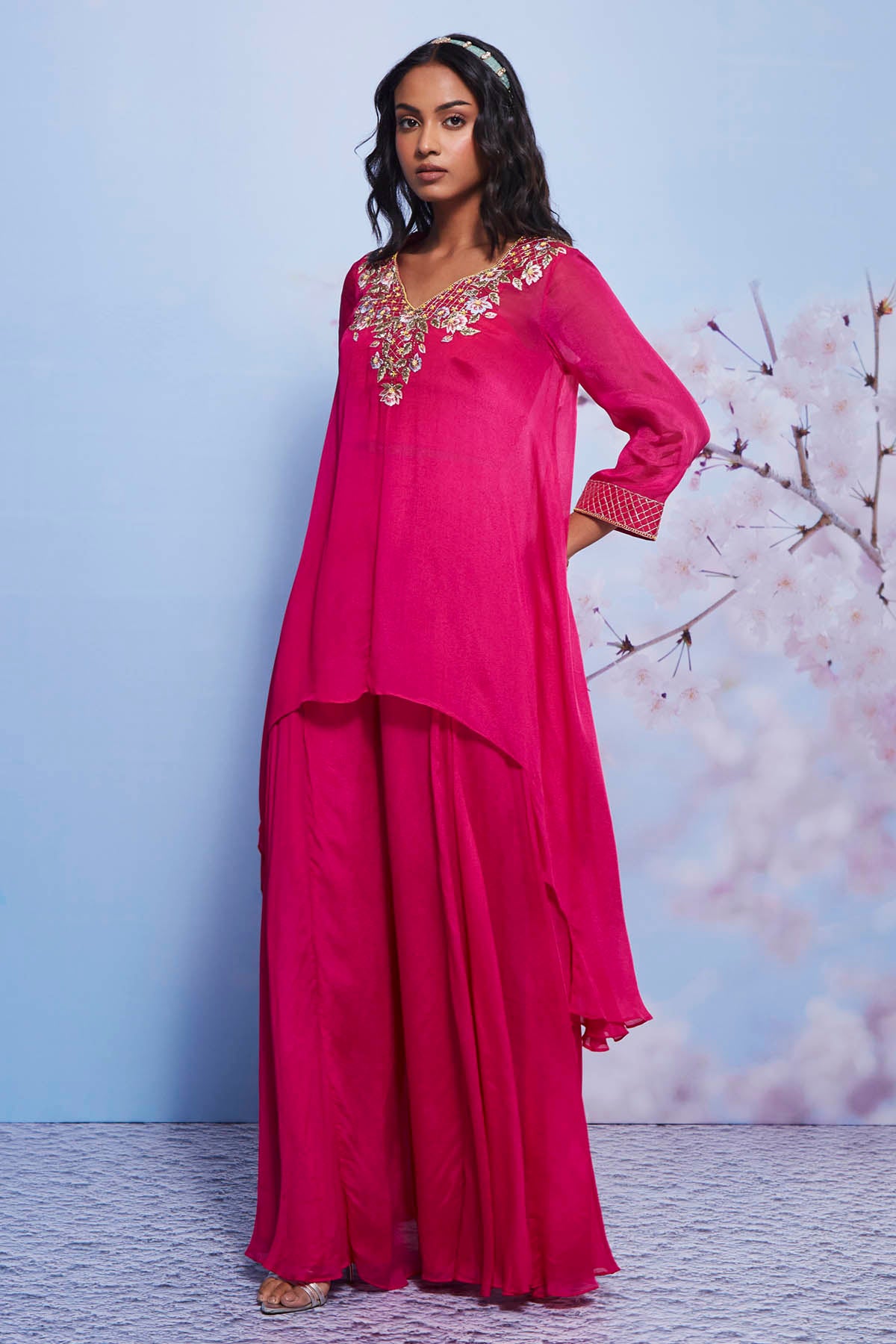Rani Asymmetrical Kurta Set