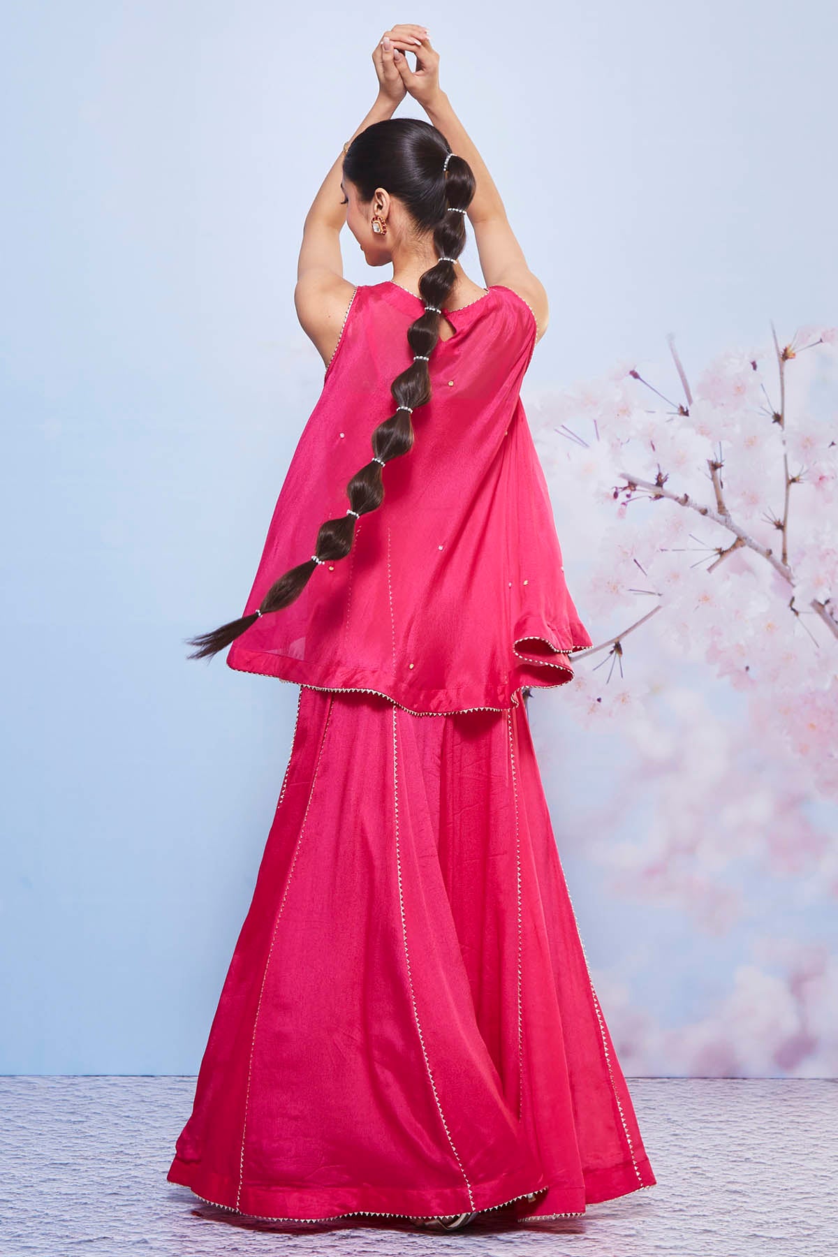 Rani Short Kurta & Sharara Set