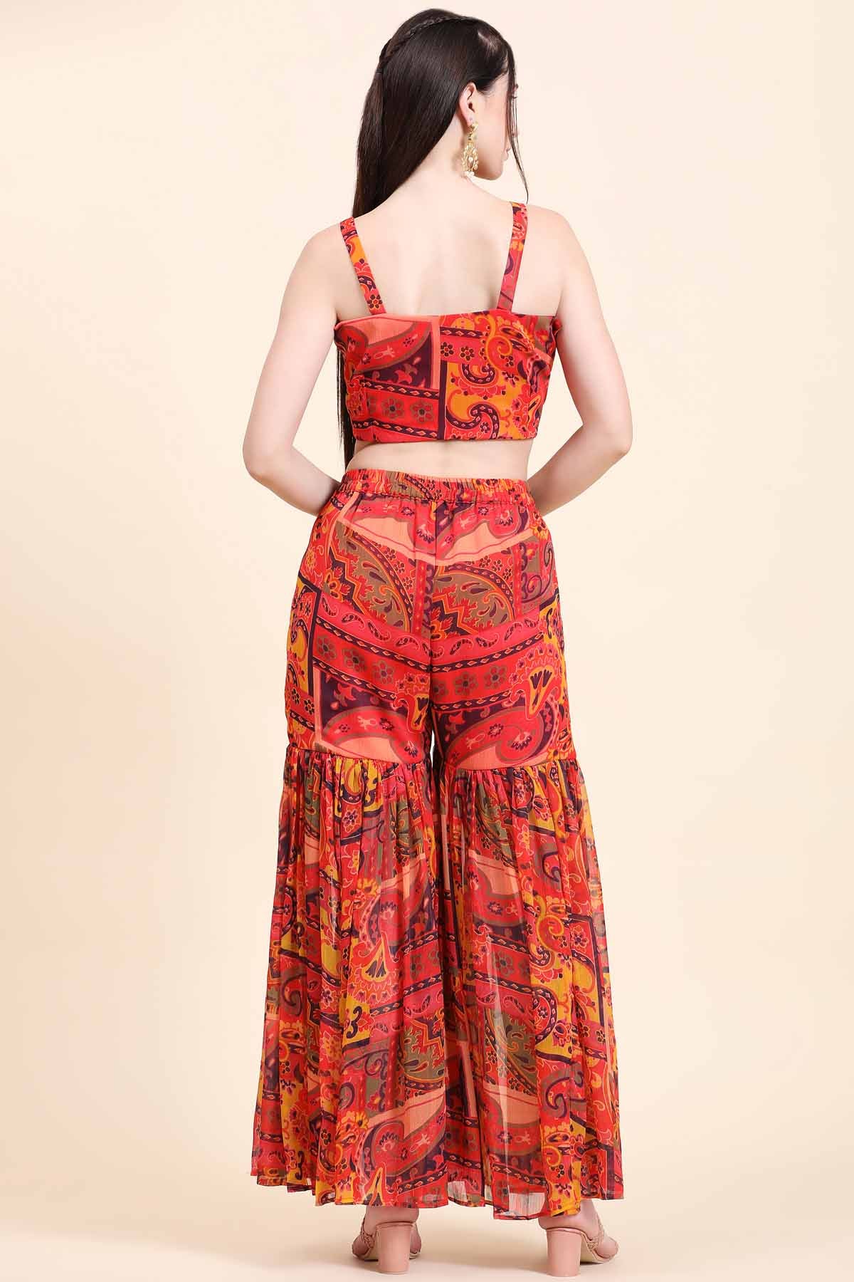 Red Cape & Garara Set