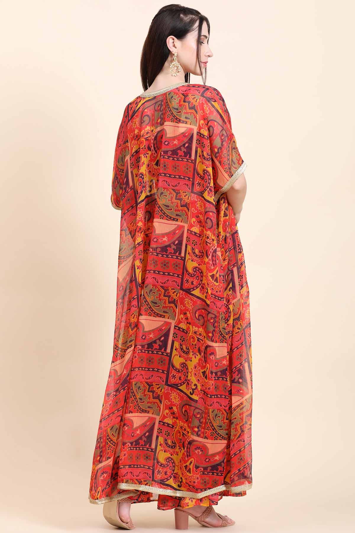 Red Cape & Garara Set