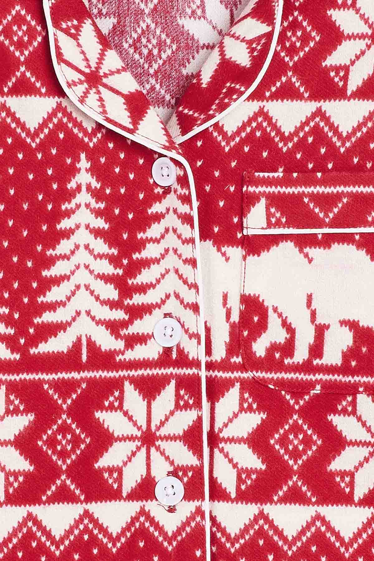 Red Christmas Print Sleepwear