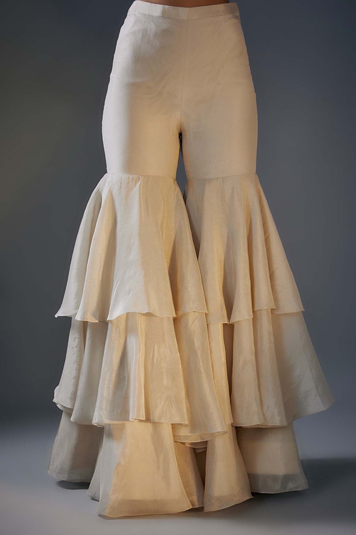 Red & Beige Sleeveless Kurta Set