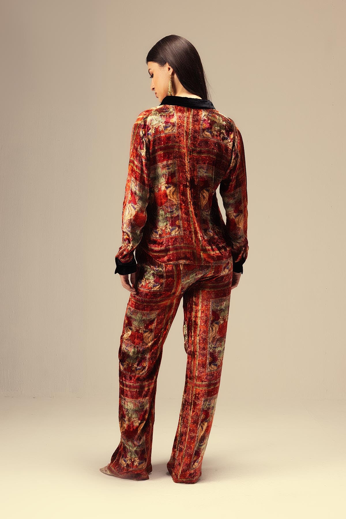 Red Ethnic Printed Co-ord Set