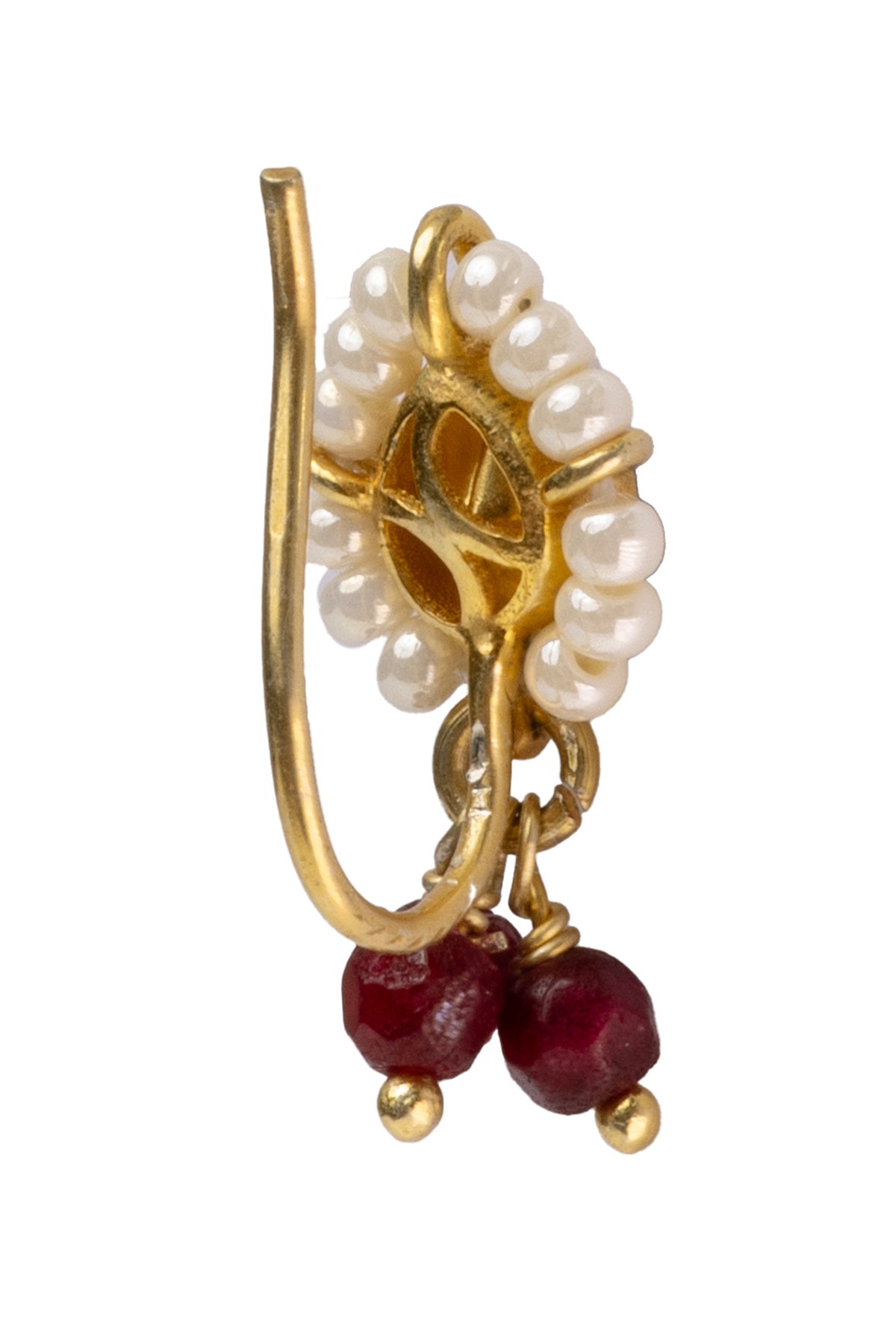 Red Moissanite Polki Dhara Nath